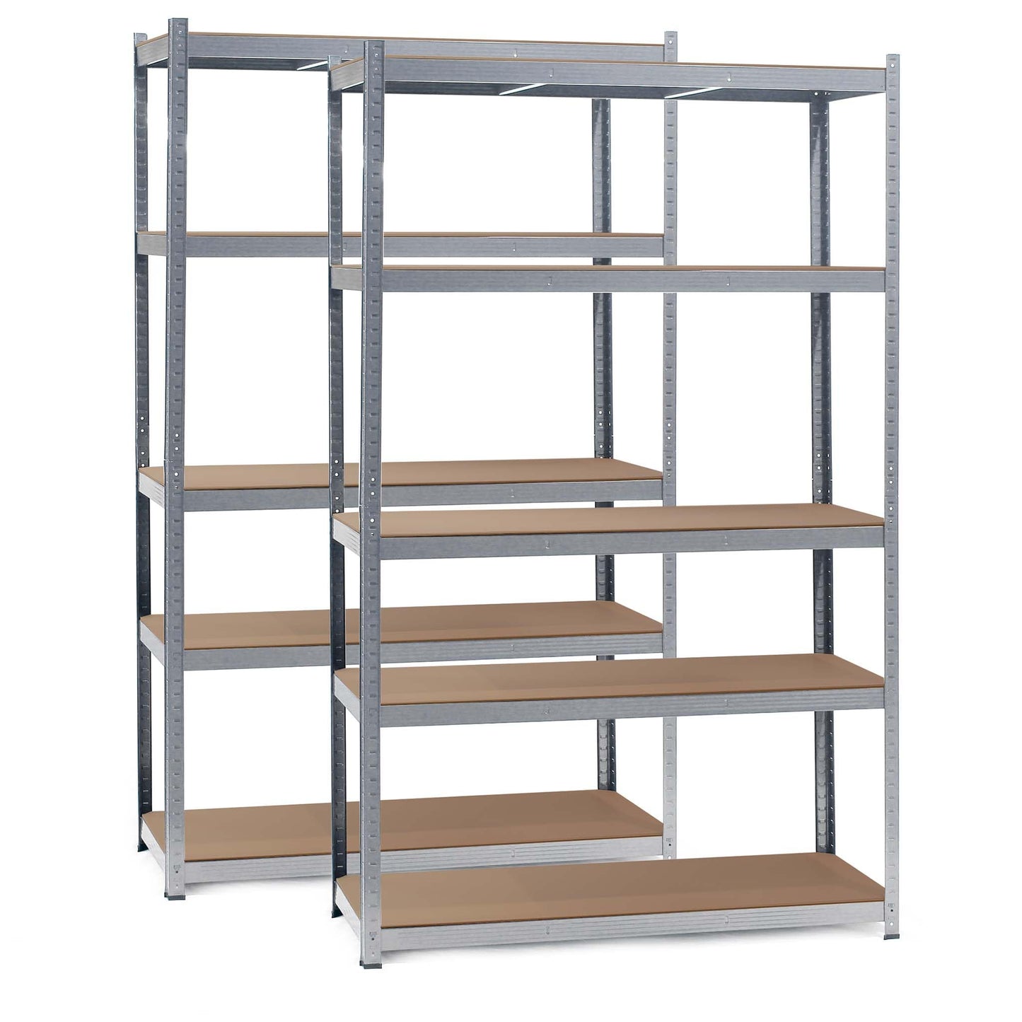 Wiltec Heavy Duty Shelving Unit 160 x 60 x 180 cm, 175 kg Shelf, Galvanised Steel, Load Shelving Unit with 4 Shelves, Workshop Shelving