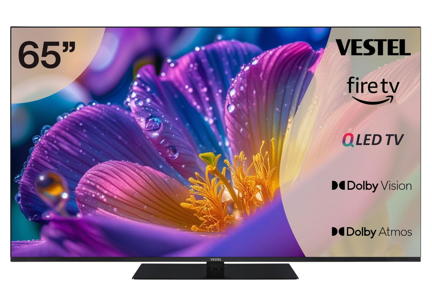 Vestel Fernseher 50 Zoll Smart TV Powered by TiVo, 4K UHD Fernseher mit Dolby Vision HDR, Dolby Atmos und integriertem Triple-Tuner, LED TV 50UT9740 schwarz