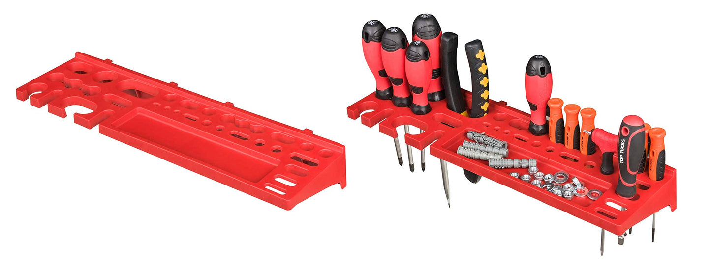 Tool Wall 1152 x 780 mm – Pafen Set Tool Holders with Perforated Wall Storage System Wall Shelf Workshop Shelf