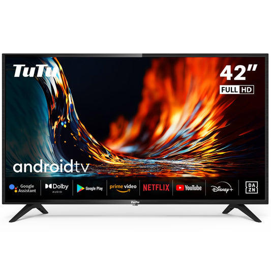 TuTu Smart TV 25 Zoll (64 cm) Full HD VIDAA Fernseher mit WLAN Triple Tuner (DVB-T/T2, DVB-C, DVB-S/S2) APP Store HDMI USB (TUV25FQ1B, 2024)