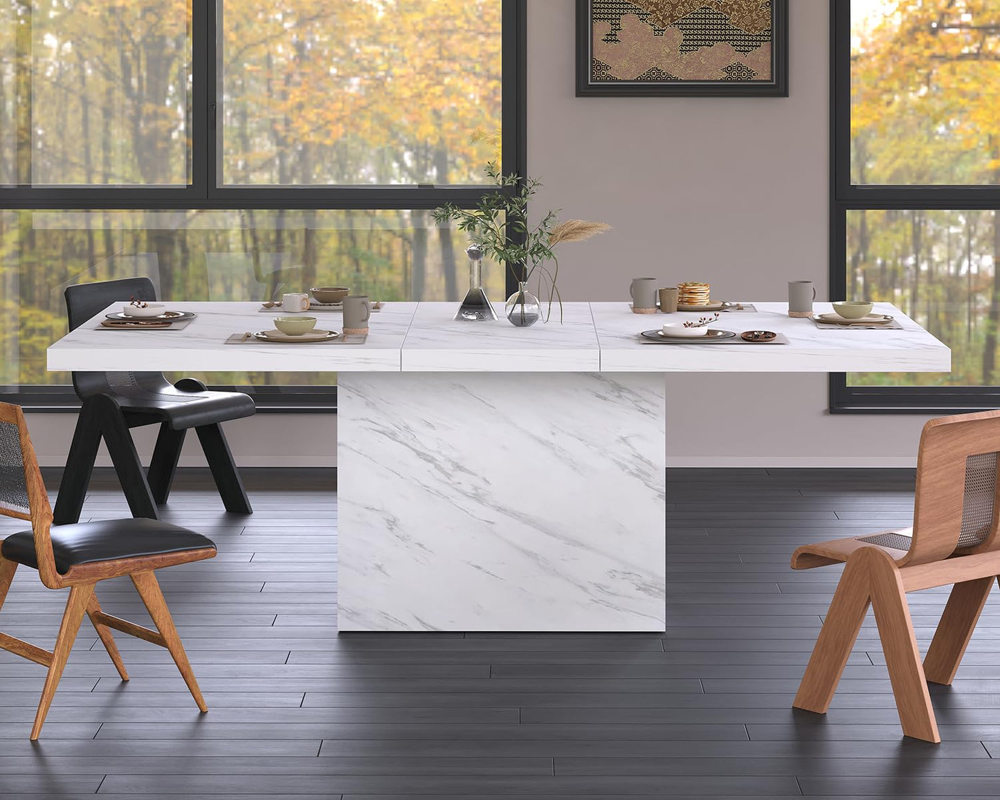 HSH Modern Black Dining Table1