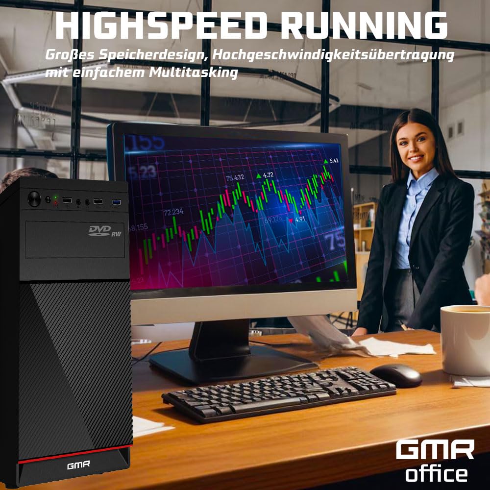 GMR Ultra i7 Business Office PC - Fast Calculator | 3 Year Warranty | 32 GB RAM | 1000GB SSD | DVD±RW | USB 3 | Windows 11 Pro | WiFi Bluetooth