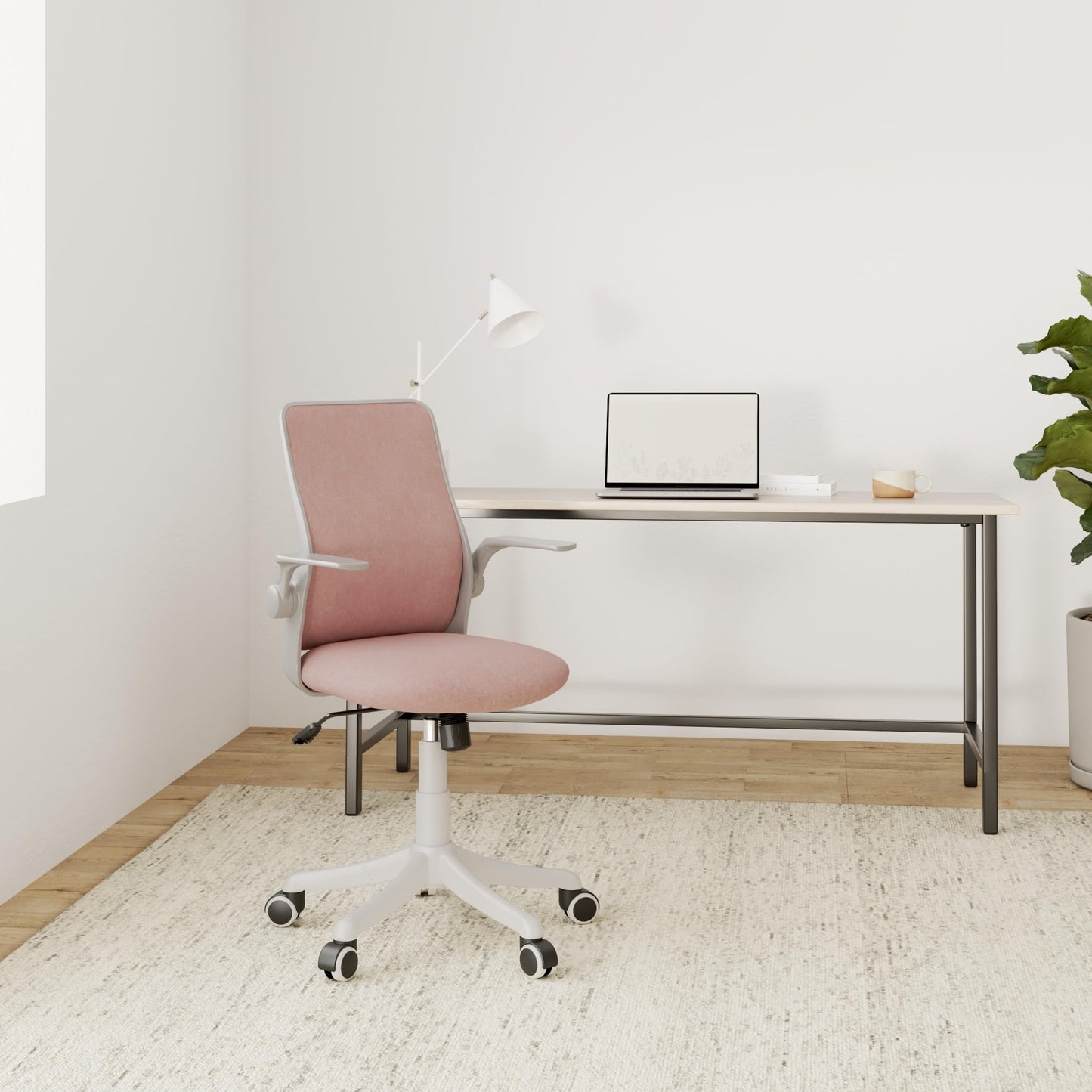 Fullwatt Ergonomic Office Chair, Desk Chair, Individually Adjustable with 4D Armrests, 2D Adjustable Headrest, Lumbar Support, Height Adjustable, 90°-135° Swings (Black)