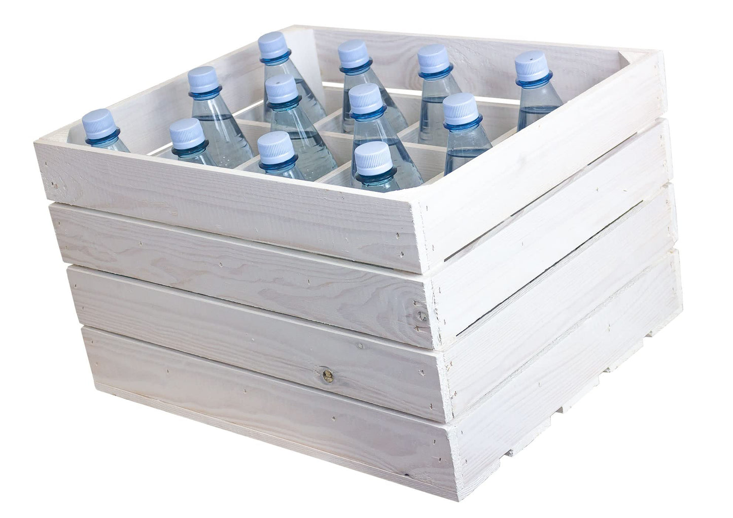Kistenkolli Altes Land Bottle Rack, Henry, Natural, Flamed, Dimensions Approx. 50 x 40 x 30 cm, wine rack