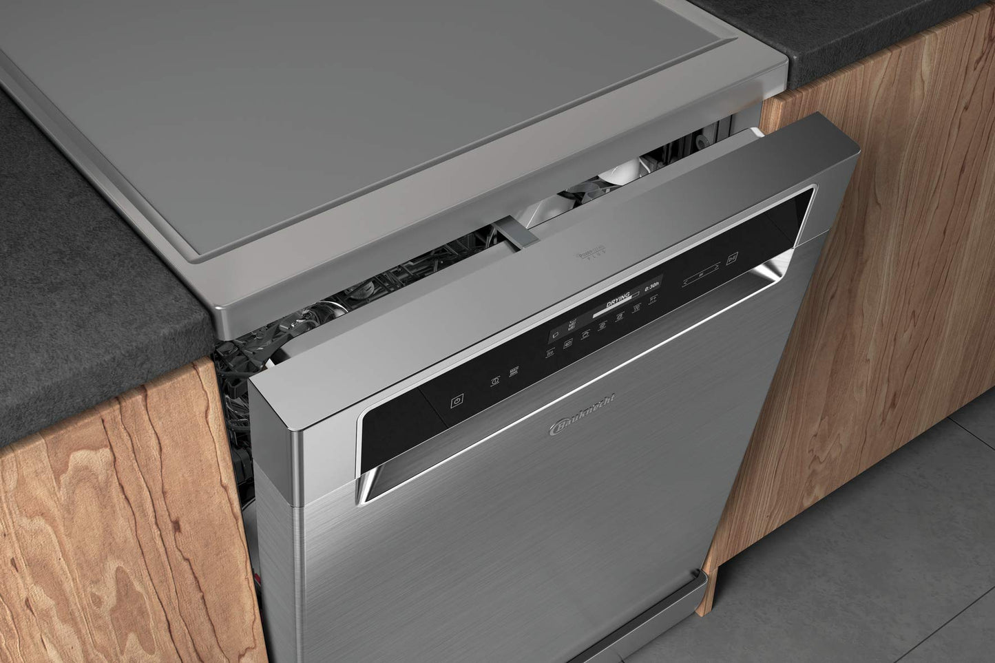 Bauknecht BFP 5O41 PLT X Freestanding Dishwasher 60 cm / 14 Place Settings / 10 Standard Programmes and 1 Sensor Program / PowerClean / ActiveDry / ProComfort Cutlery Drawer / Full Water Protection