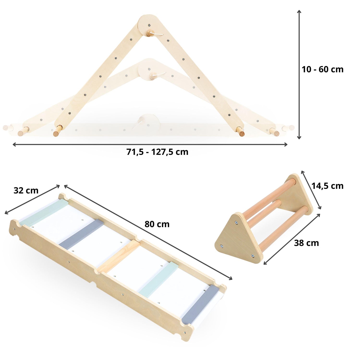 Mamabrum Wooden Pet Playground XL 5-in-1, Slide, Swing, Climbing Wall, Net and Ladder for Active Toddlers, Sturdy, for Active Homepage, Support Baby Development