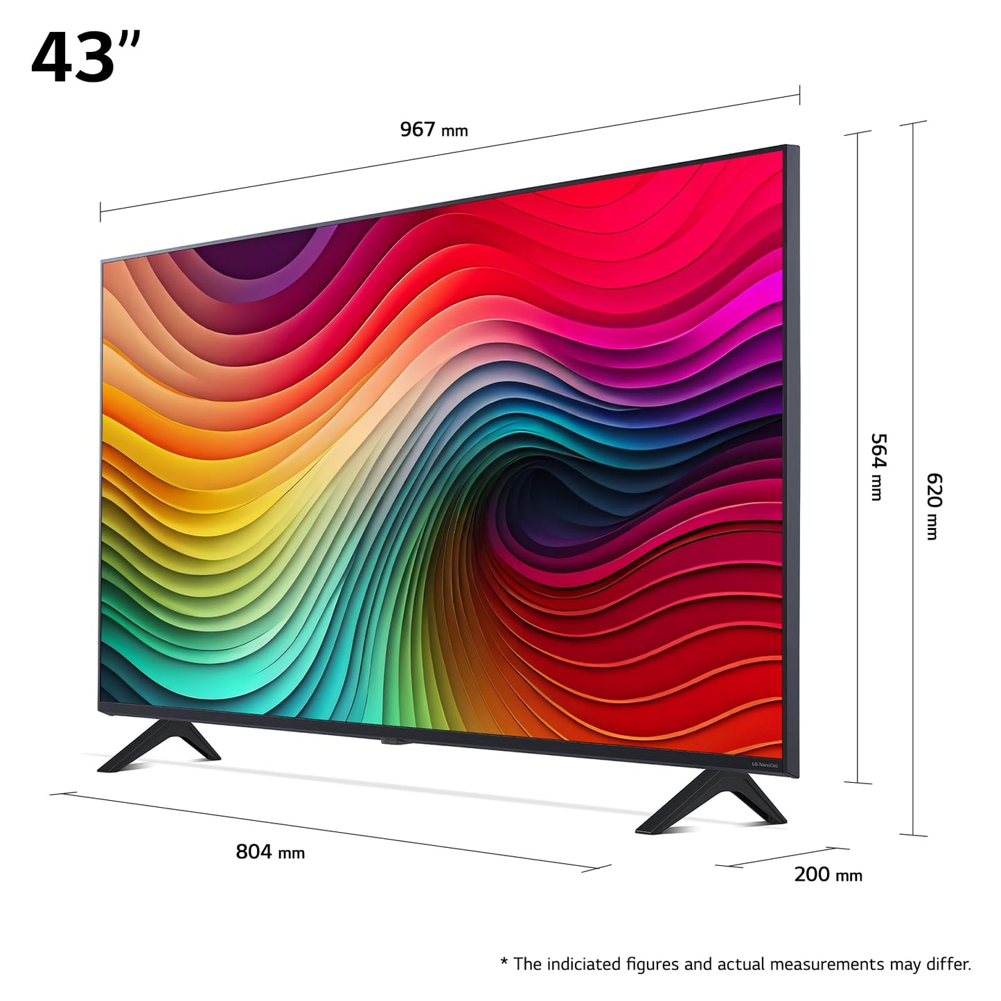 LG 65NANO81T6A TV 65 Inch (165 cm) NanoCell TV (α5 Gen7 4K AI Processor, webOS 24, HDR10, up to 60Hz) [Model Year 2024]