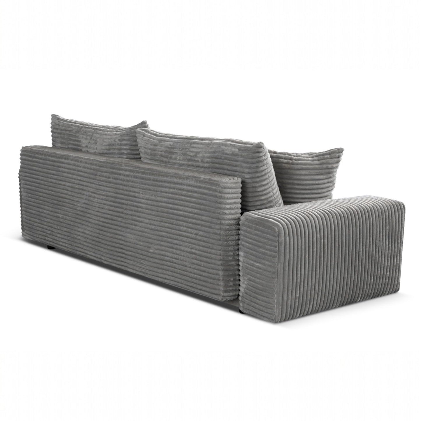 Cordo Sofa Bed 265 x 150 cm with Bed Box - Cord Sofa TILIA Wide Corduroy, SoftTouch Comfort, Nosage Spring, Removable Cushions, Easy Clean & Pet Friendly (Bronze)