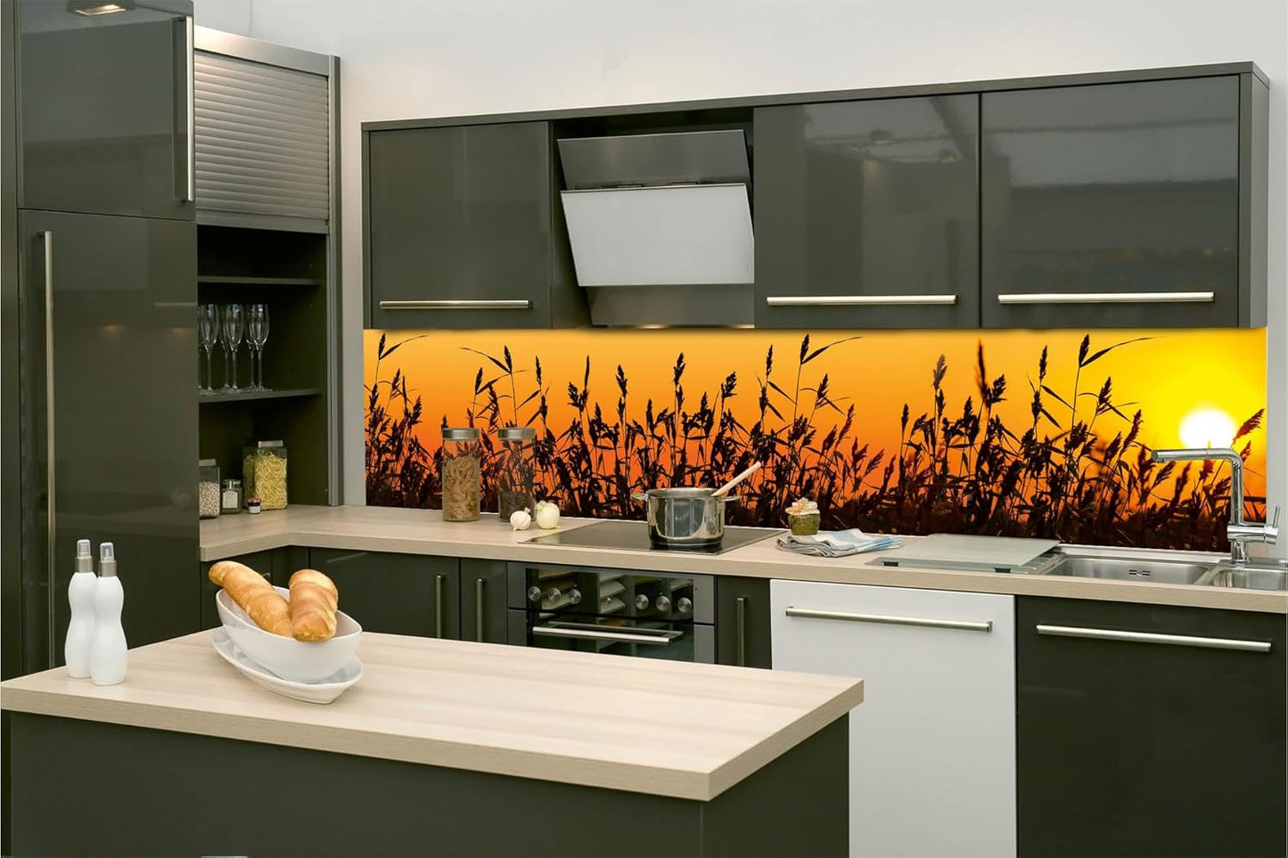Dimex Kitchen Back Wall Film Self-Adhesive Fresco 350 x 60 cm Adhesive Film, Decorative Film, Splash Guard for Kitchen Made in EU