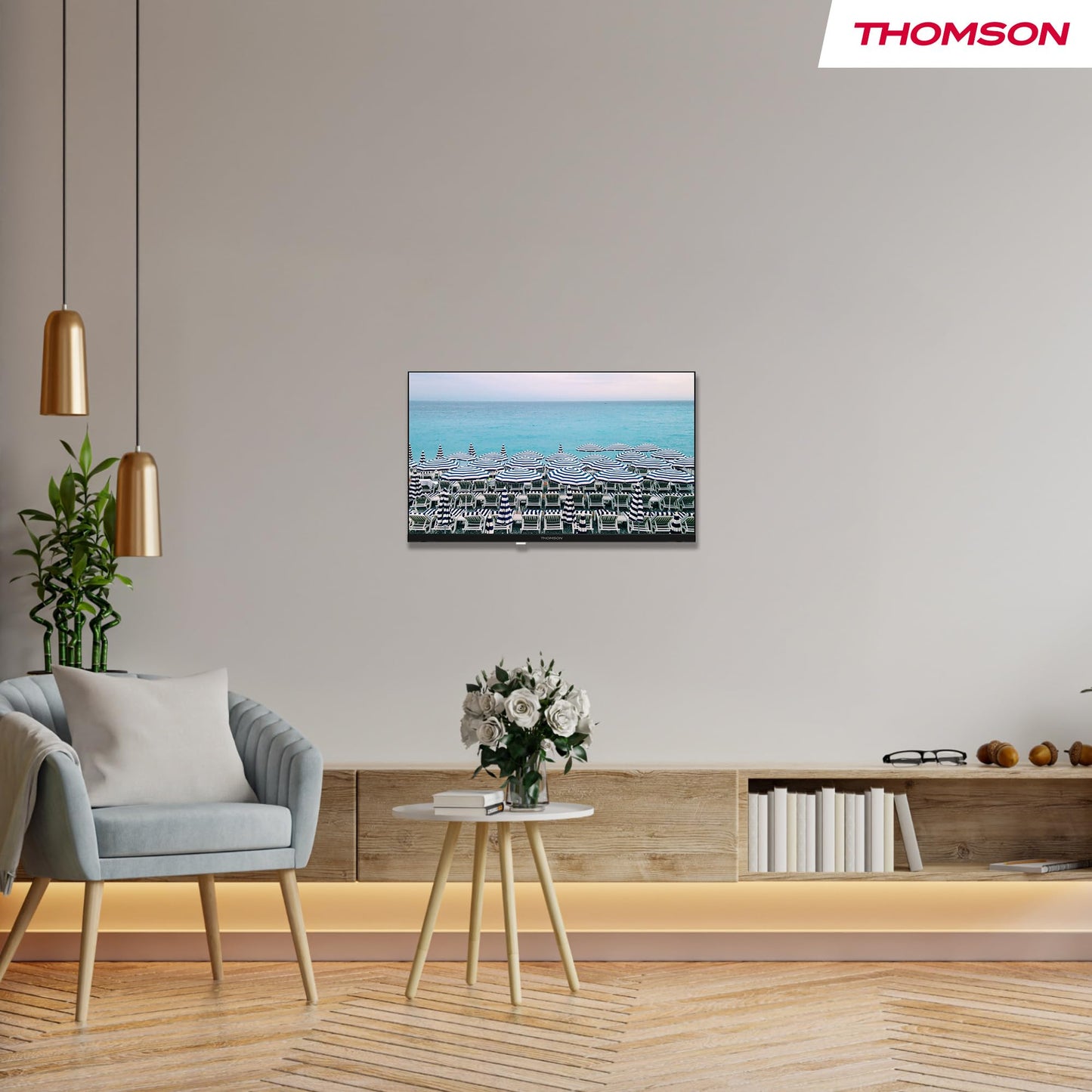 Thomson 24 Inch (60 cm) LED HD Easy TV - No Smart - Hotel Mode, USB, HDMI, Triple Tuner (Cable, Satellite, Antenna), AV IN, CI+, A+ Panel - 24HD2S13