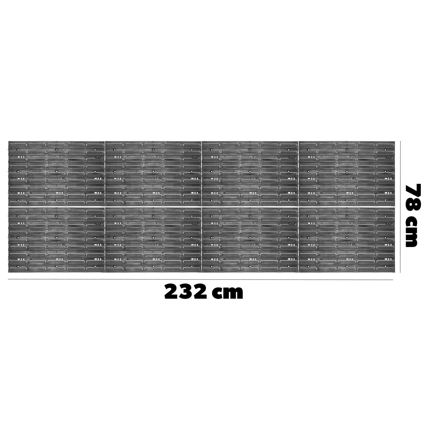 KADAX Tool Wall, Storage System Made of PP Plastic, Wall Shelf in Various Sizes, Workshop Wall Shelf with Viewing Storage Boxes and Tool Holders (116 x 78 cm)