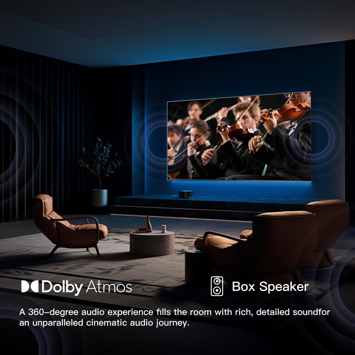 FPD 43 Inch Smart TV 4K UHD LED Flat Screen with Google TV - Google Cast, Bluetooth, HDMI, Live Stream, HDR 10, Dolby Vision, Ultra Thin - Canvas Series, CG43-C1, 2025