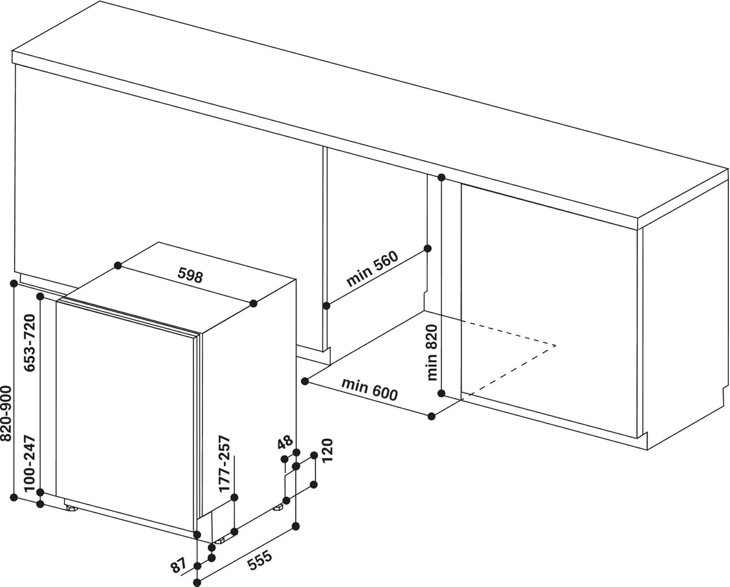 Bauknecht Dishwasher BCIC 3T333 PFE