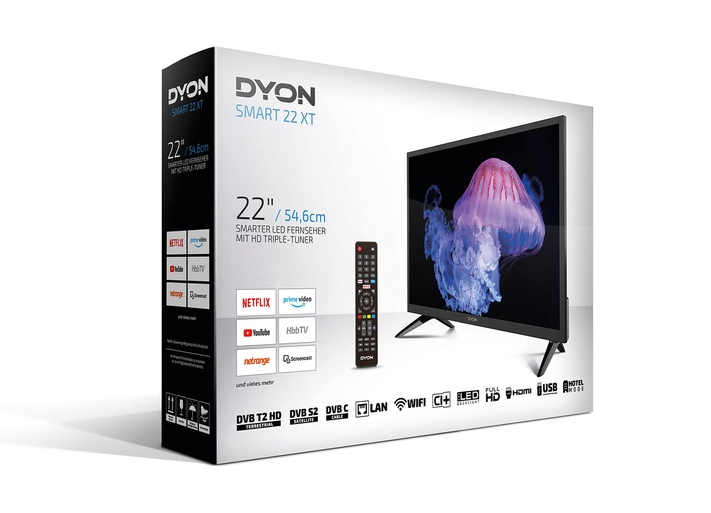 DYON ULTIMAX 43F-TI - 43 Inch (108 cm) Full HD Smart TV with Samsung Tizen OS, Triple Tuner (DVB-C/-S2/-T2), Samsung Smart & Gaming Hub, Prime Video, Netflix, Disney+ [2025]