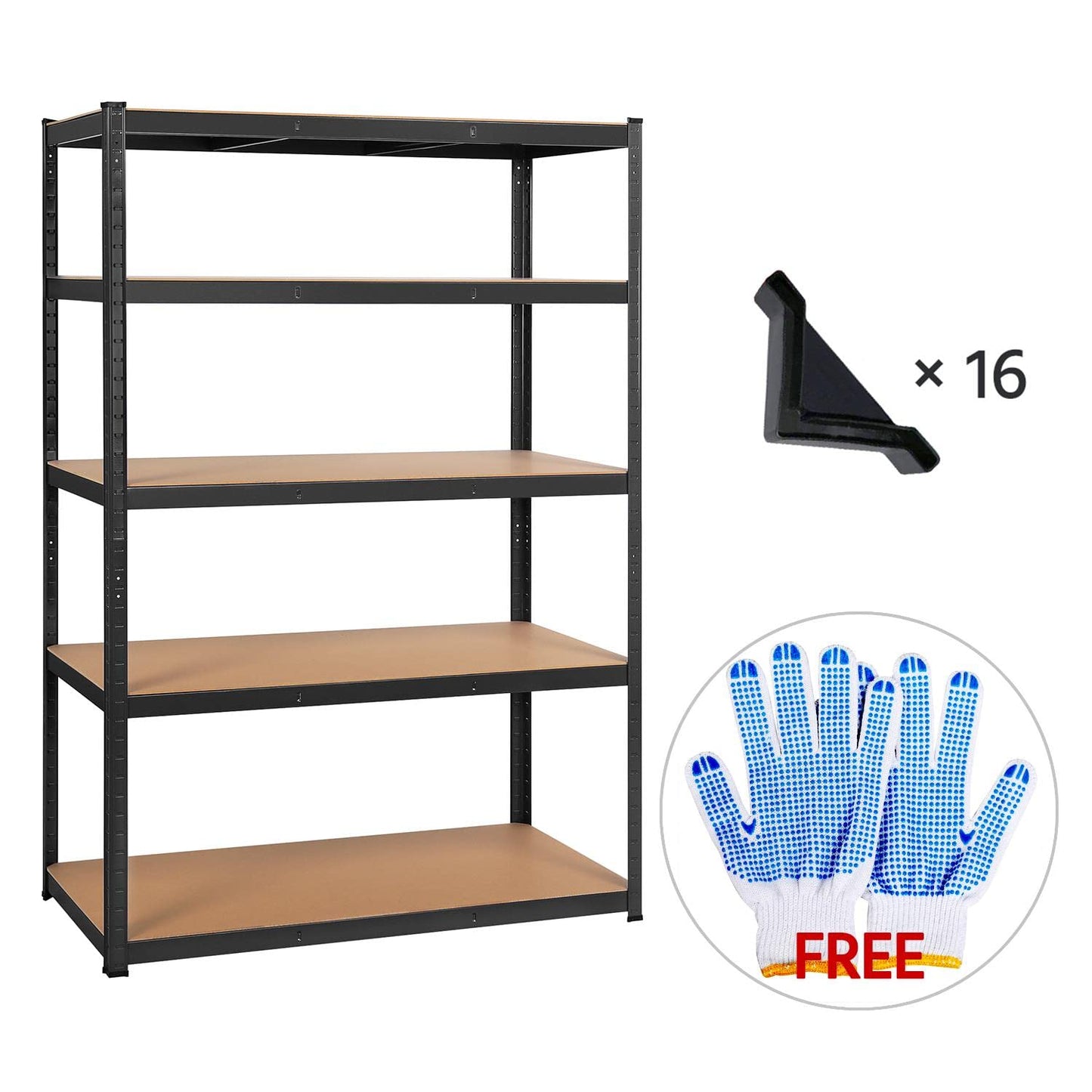 Yaheetech Heavy Duty Shelving Unit 180 x 120 x 60 cm 5 Shelves Metal Shelf Maximum Load 875 kg Cellar Shelving Unit Workshop Shelf