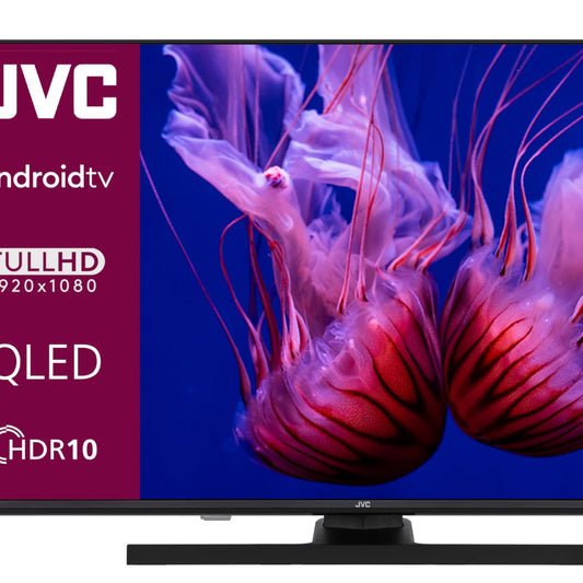 JVC 32 Zoll Fernseher Android TV (HD-Ready Smart TV, HDR, Triple-Tuner, Google Play Store) LT-32VAH3355