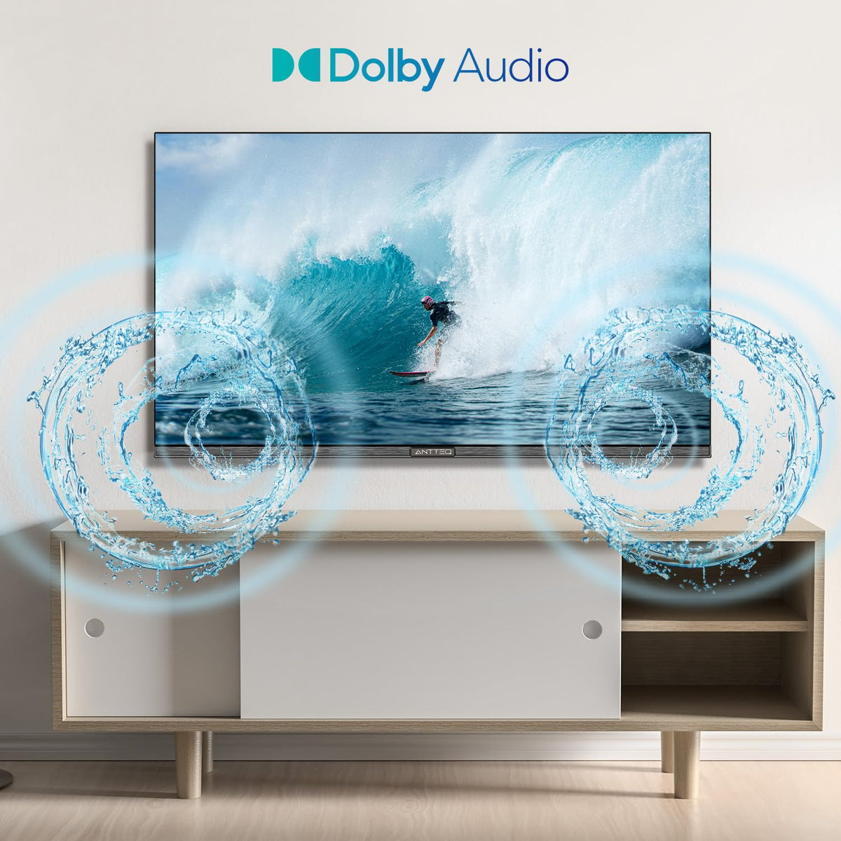 AB50D1 Fernseher 50 Zoll (TV 127 cm), Dolby Audio, LED, Triple Tuner DVB-C / T2 / S2, CI+, HDMI, Mediaplayer per USB, digitaler Audioausgang, incl. Hotelmodus