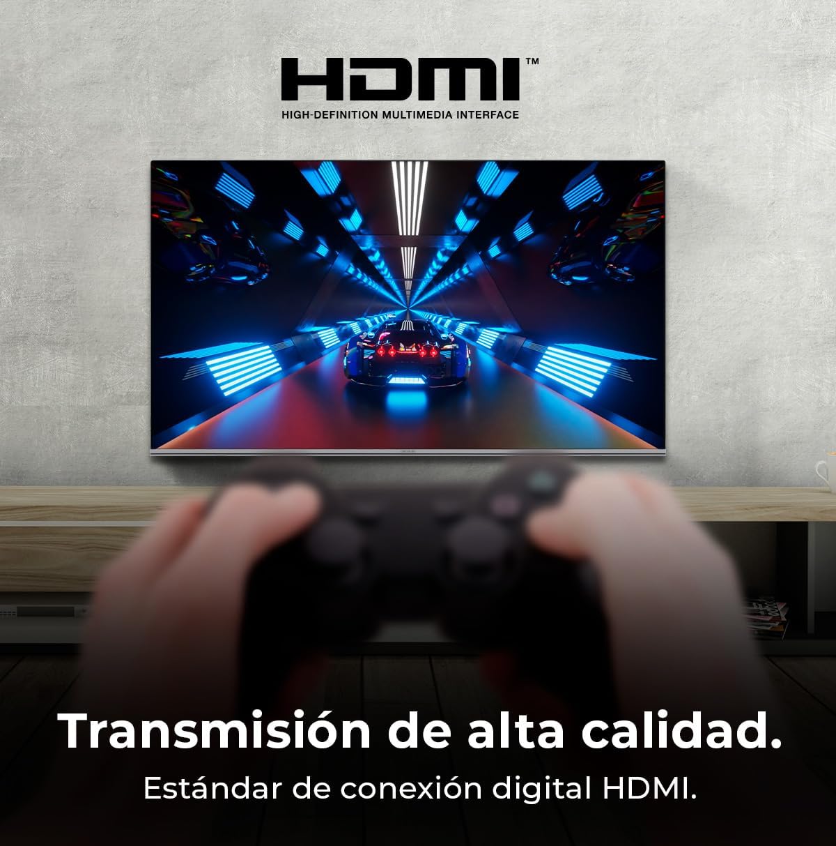 Cecotec Smart TV - LED-Fernseher mit 40 Zoll, Full HD-Auflösung - A5 Serie ALF50040. VIDAA Smart TV, Dolby Audio, integriertes WLAN, 3 HDMI und 2 USB, 16W Lautsprecher