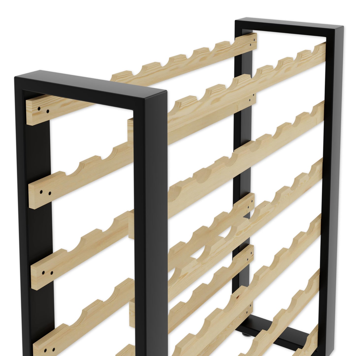 Lenmar RW Series Wooden Wine Rack for Bottles, Loft, Bottles, Wine, Bottle Rack, Cellar Rack, Shelves, Bottle Holder, Wine Stand, etc. (Loft 135, 204 x 104 x 27, 135 Bottles)