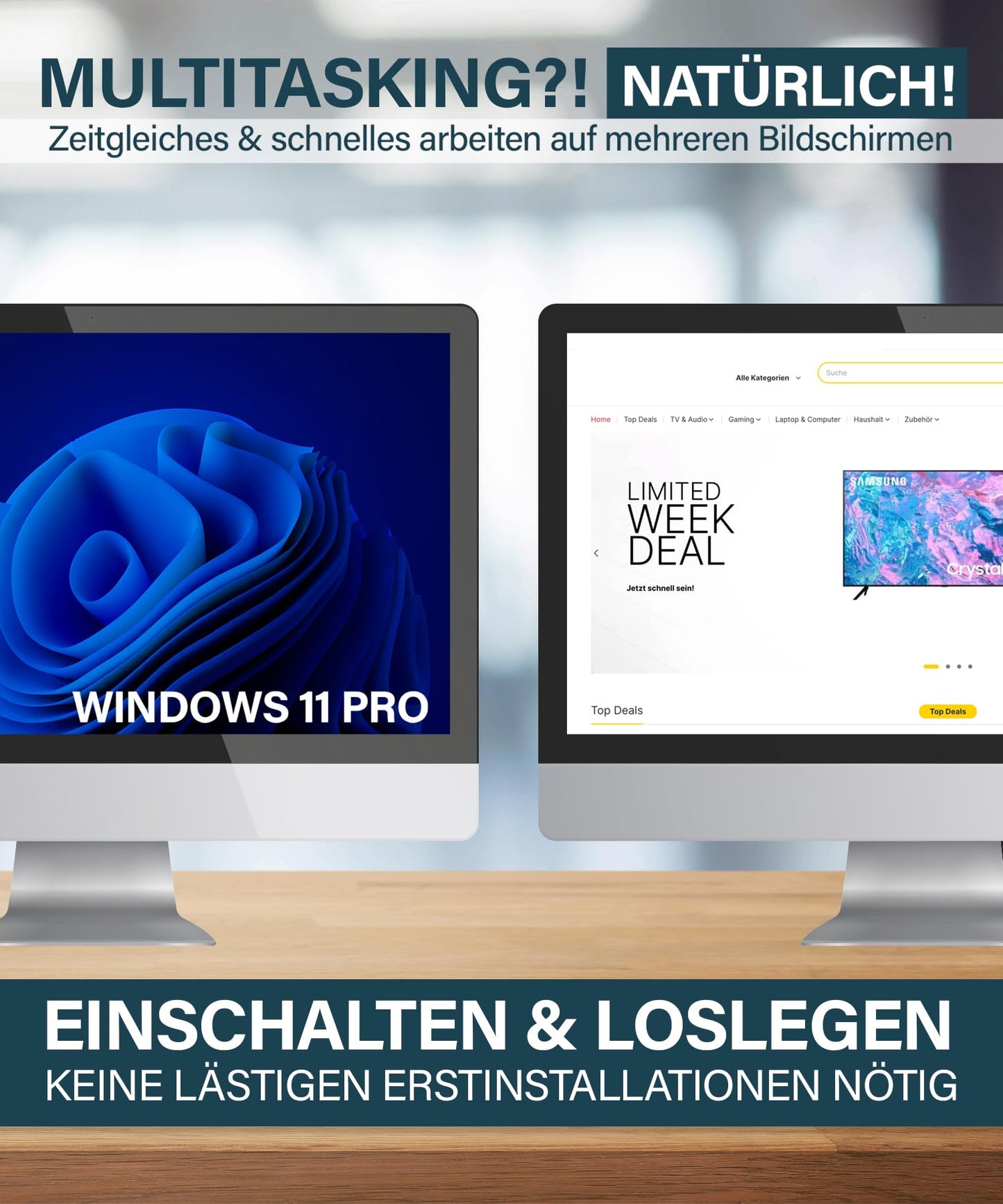 Office PC - Computer with AMD Ryzen 3 4.0GHz | 32GB RAM DDR4 | 1TB SSD Hard Drive | Win 11 Pro | WiFi | DVD+RW | USB 3.0 | High End Office Tower PC