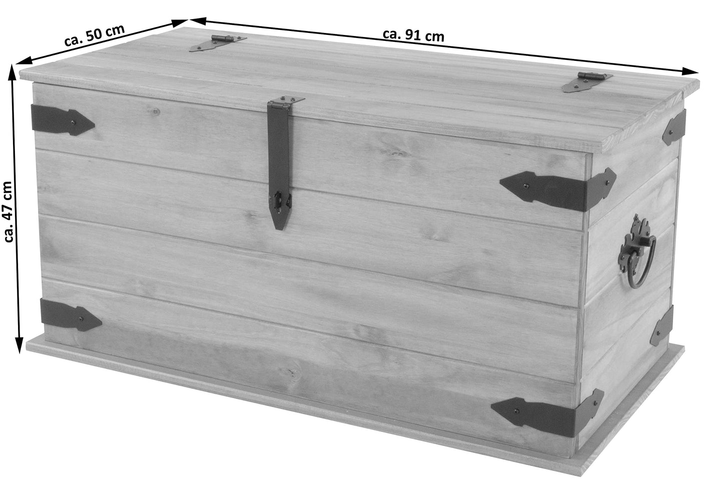 SAM Cancun Coffee Table Solid Pine Wood Side Table with Drawer White Varnished Honey Top Plate Black Metal Handle Mexico Furniture