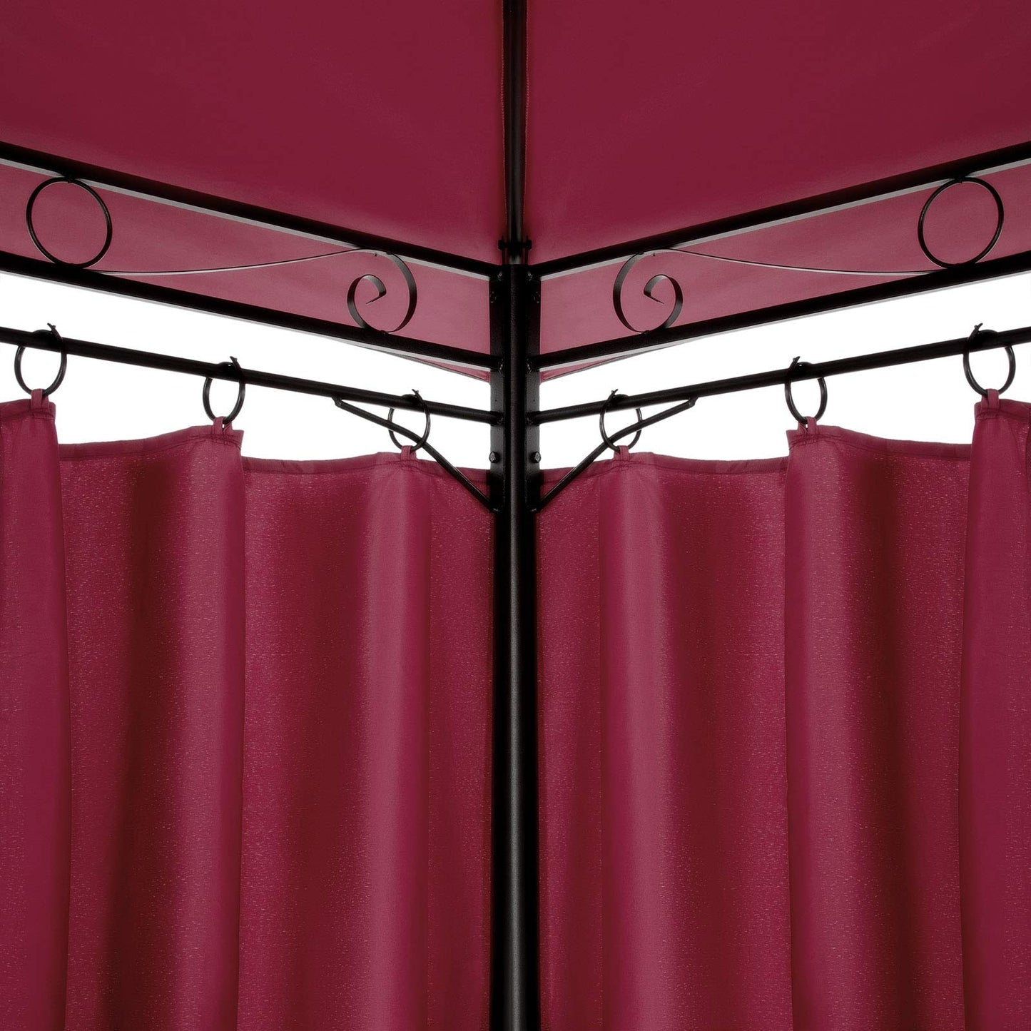 Casaria® Pavillon Topas 3x4m Metall Wasserabweisend UV-Schutz 50+ mit Seitenteile Stabil Gartenpavillon Luxus Modern Taupe