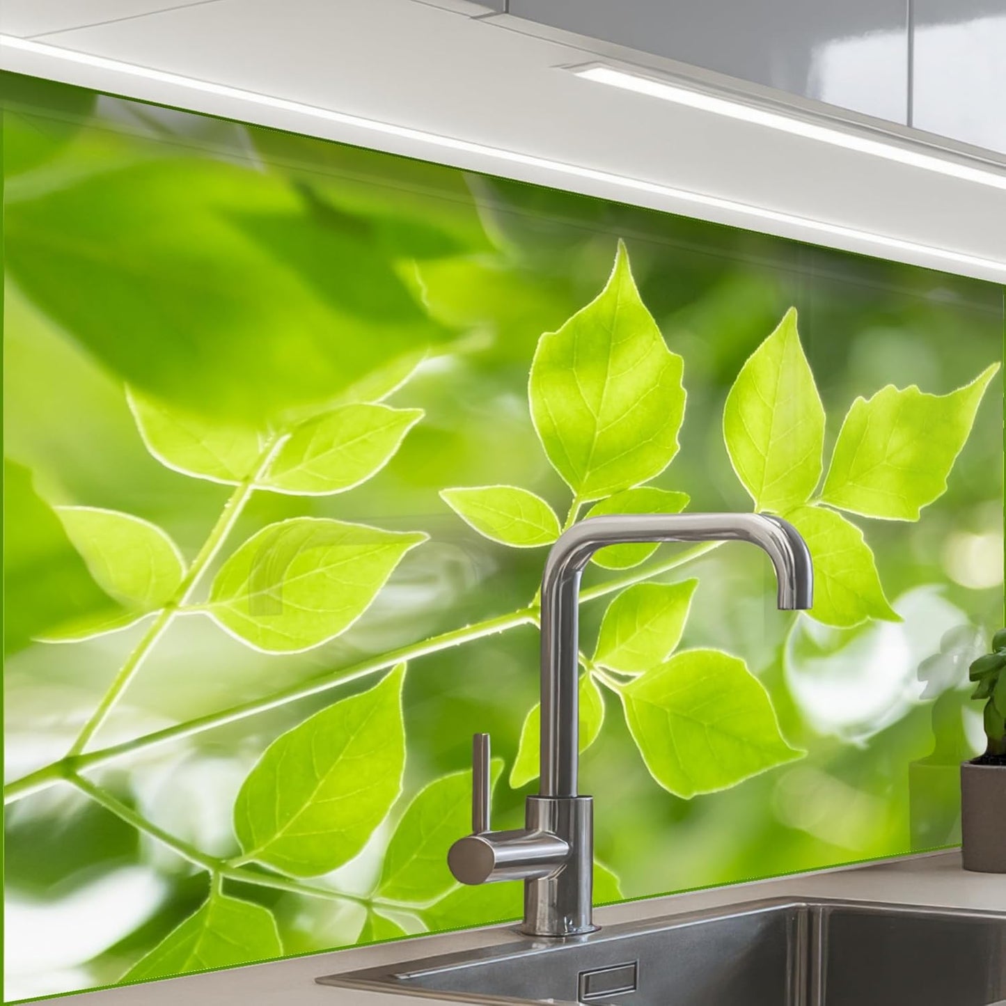 Splash Guard Kitchen Back Wall 60 x 80 cm Kitchen Washable Self-Adhesive Kitchen Wall Kitchen Front Kitchen Back Wall Protection Lavender - Purple - Flowers - Natural