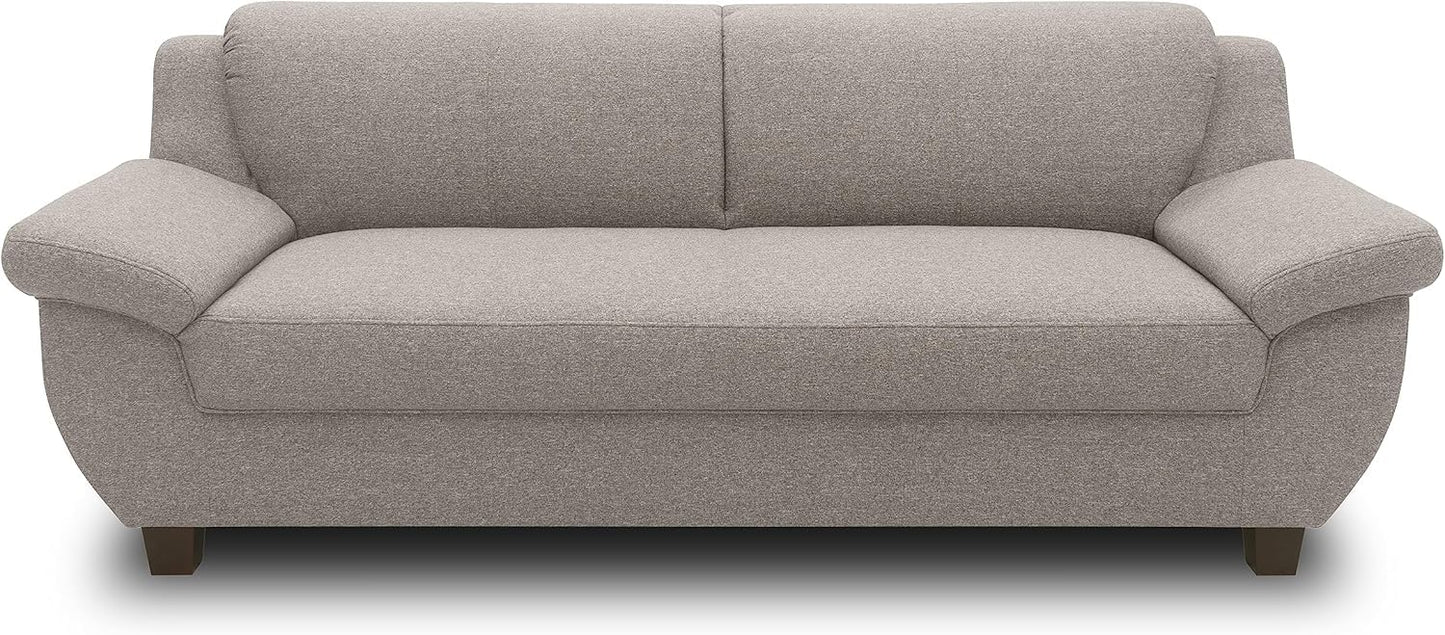 DOMO. collection Panama 3-Seater Sofa 3-Seater Couch Set 3-2-1 Anthracite 207 cm