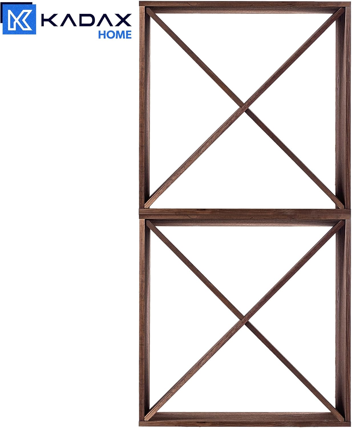 KADAX Wooden Wine Rack, 52 x 25.5 x 104 cm, Large Bottle Rack for Many Wine Bottles, Stackable Wine Stand, Shelf for Bottles, Rustic Wine Cabinet, Sturdy, Space-Saving, Made in EU