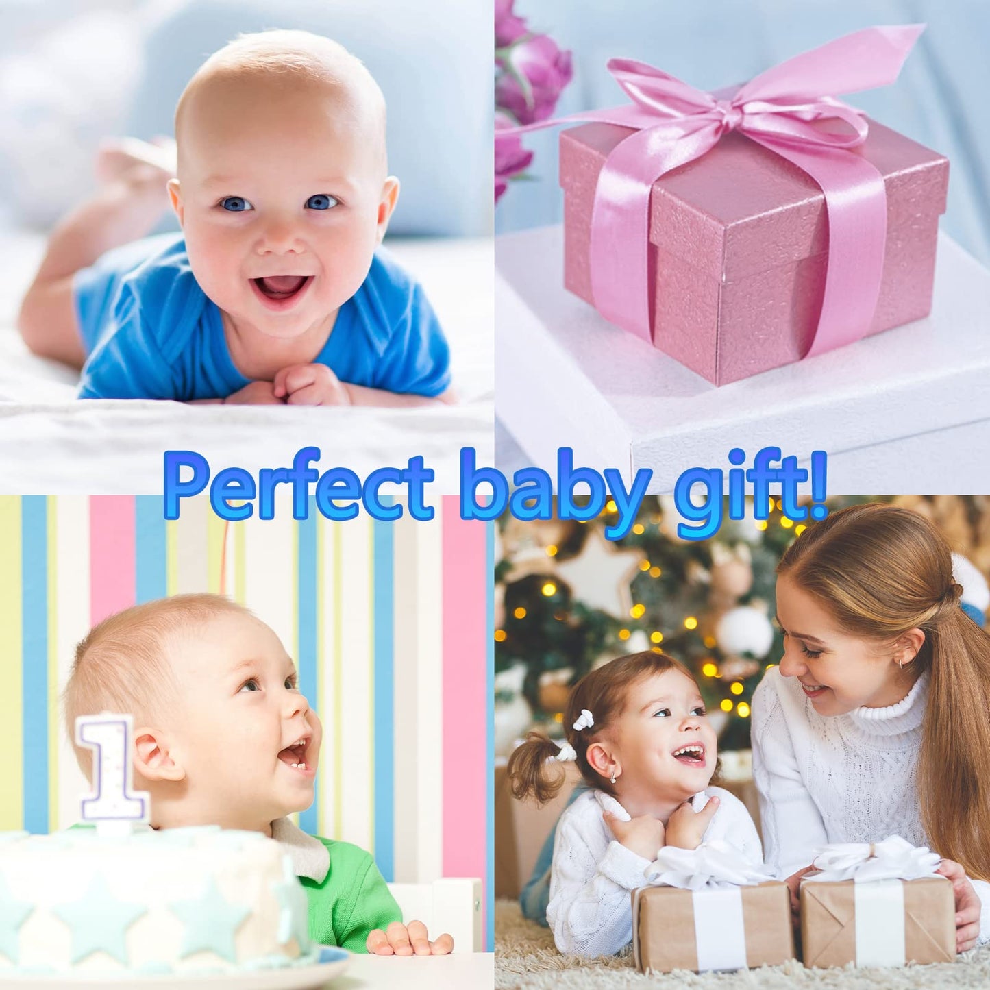 Accevo Baby Wrist Rattles & Rattles Socks Baby Cuddly Toys Early Learning Toy for Toddlers Newborn Baby Gifts Toy for Babies Baby Shower Gift 0-12 Months