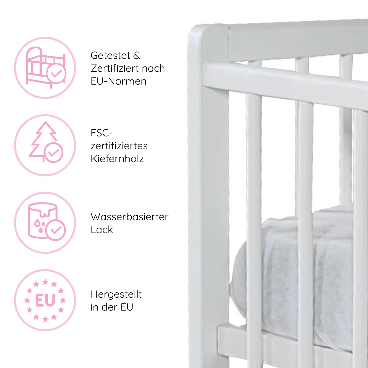 Kids Collective Baby Bed with Drawer