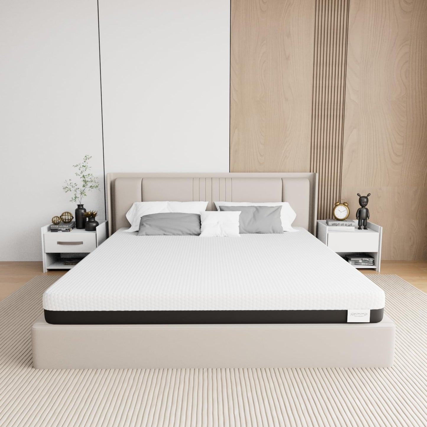 Memory Matratzen Mattress 180 x 200 cm, Double Bed Mattress 20 cm High, Cold Foam Mattress, Gel Memory Foam Mattress, Hardness Levels H2 and H3, 7 Zones for Comfort and Durability (180 x 200 x 20 cm)