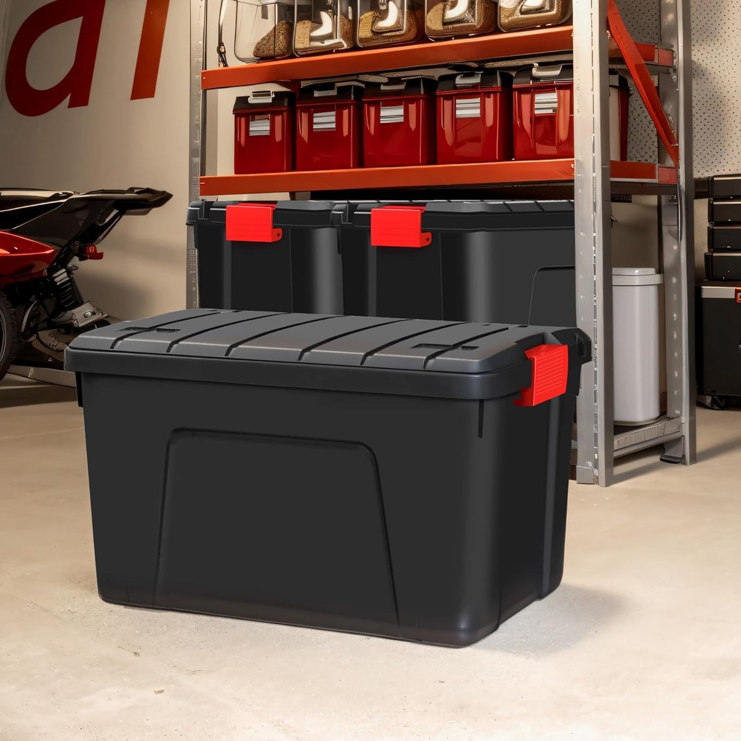 Iris Powerbox / Cushion Box / Cushion Box 'Store It All', SIA-1000, Mobile, Lockable, Robust, 170 L, Plastic, Black, 103 x 49.5 x 50 cm