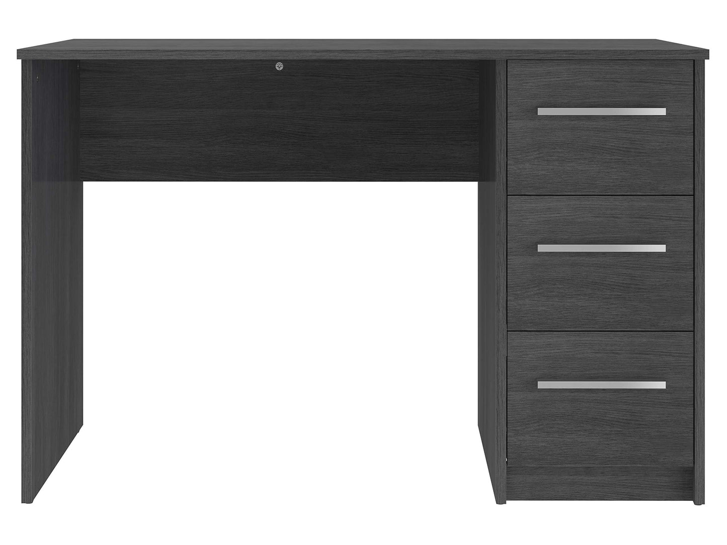 Amazon brand - Movian Idro modern desk, computer desk with 3 drawers, 56 x 110 x 73.5, white