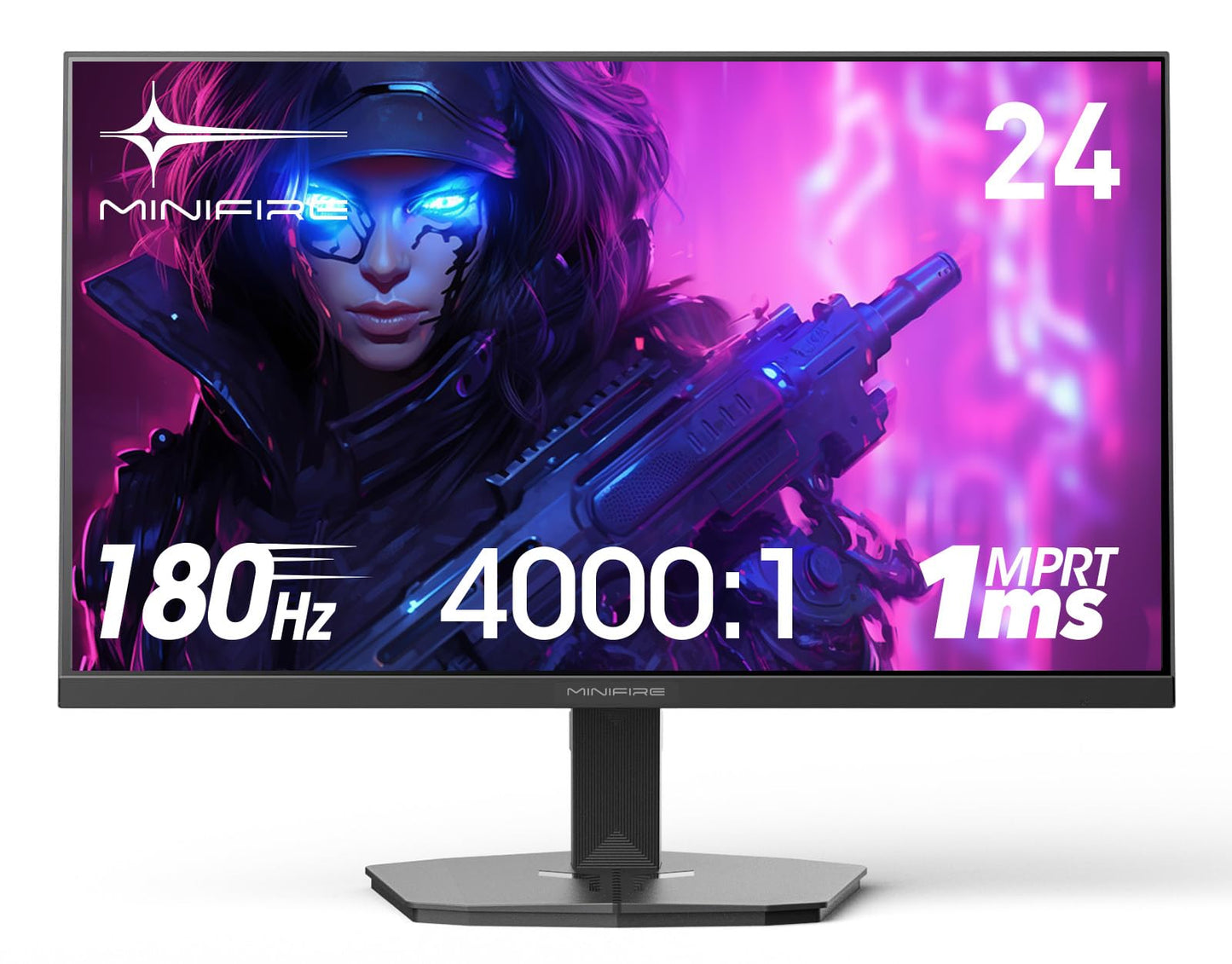Minifire Curved Monitor 27 Inch 100Hz, PC Screen with Speaker -1500R FHD (1920 x 1080p) VA Panel, MPRT 1ms, sRGB110%, Less Blue Light, HDMI 1.4, Type-C 2.5W, Supports VESA - Black