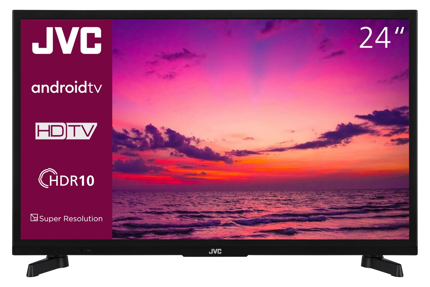 JVC 32 Zoll Fernseher Android TV (HD-Ready Smart TV, HDR, Triple-Tuner, Google Play Store) LT-32VAH3355