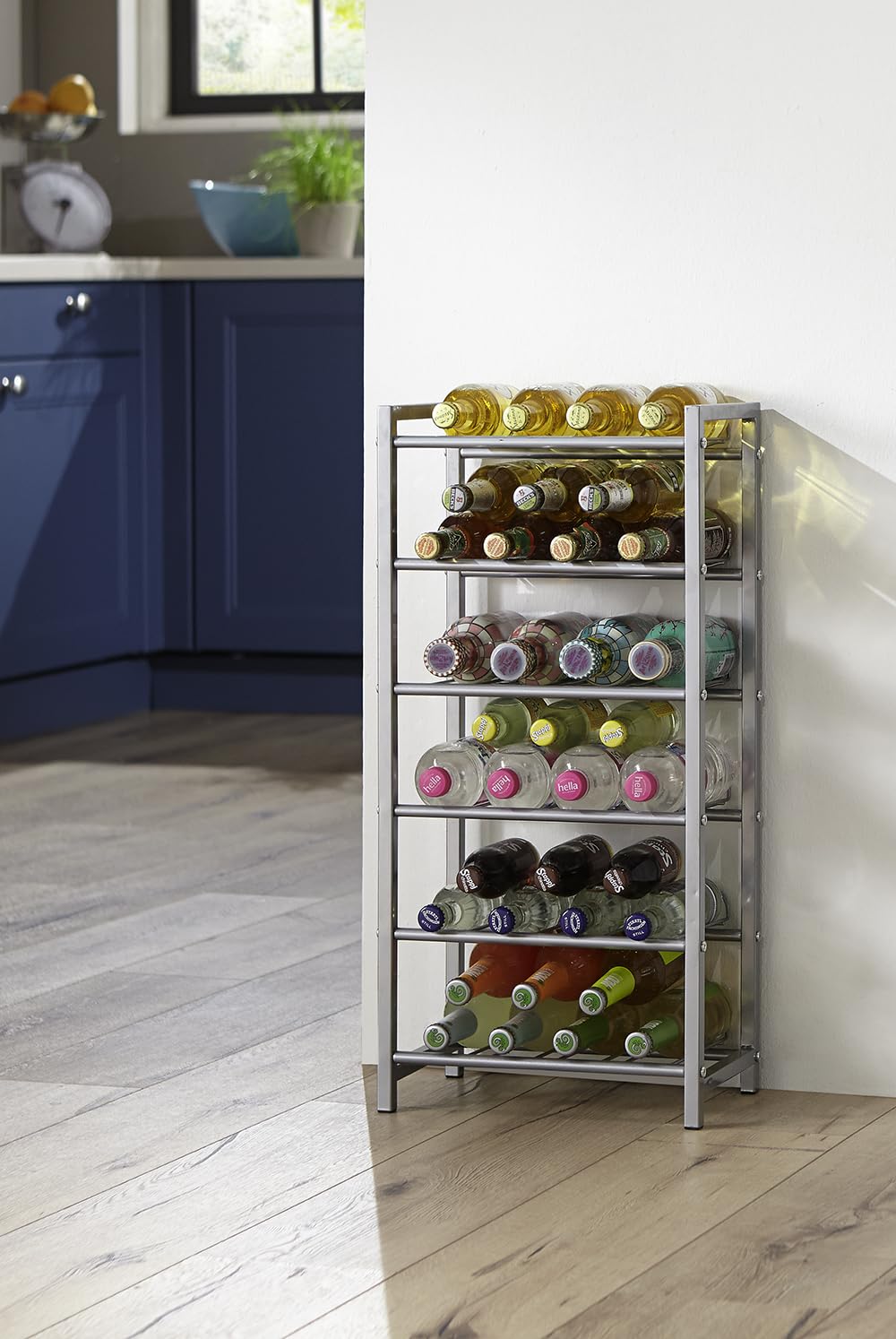 HAKU Furniture Bottle Rack, 72 x 34 x 22 cm, Aluminium