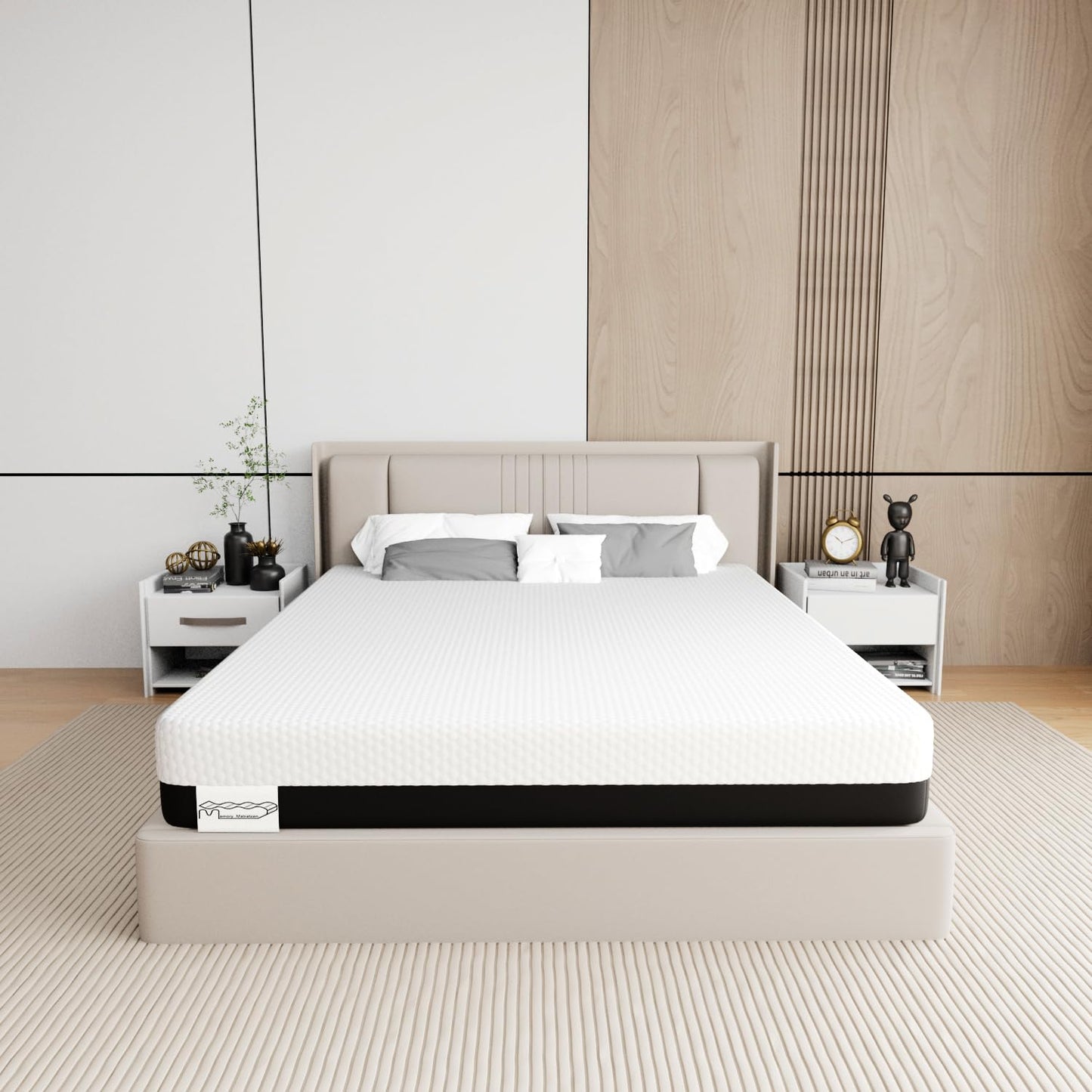 Memory Matratzen Mattress 180 x 200 cm, Double Bed Mattress 20 cm High, Cold Foam Mattress, Gel Memory Foam Mattress, Hardness Levels H2 and H3, 7 Zones for Comfort and Durability (180 x 200 x 20 cm)