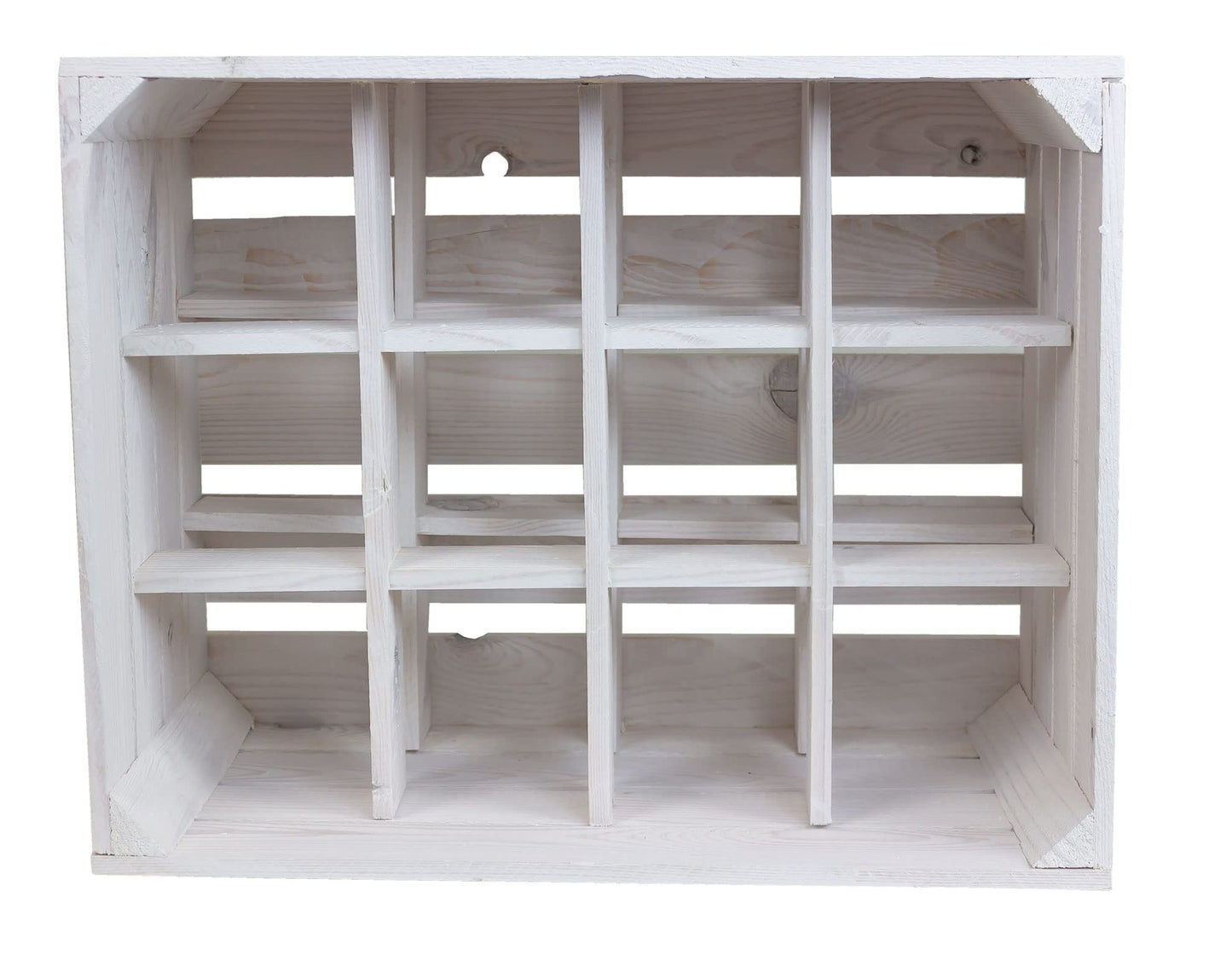 Kistenkolli Altes Land Bottle Rack, Henry, Natural, Flamed, Dimensions Approx. 50 x 40 x 30 cm, wine rack