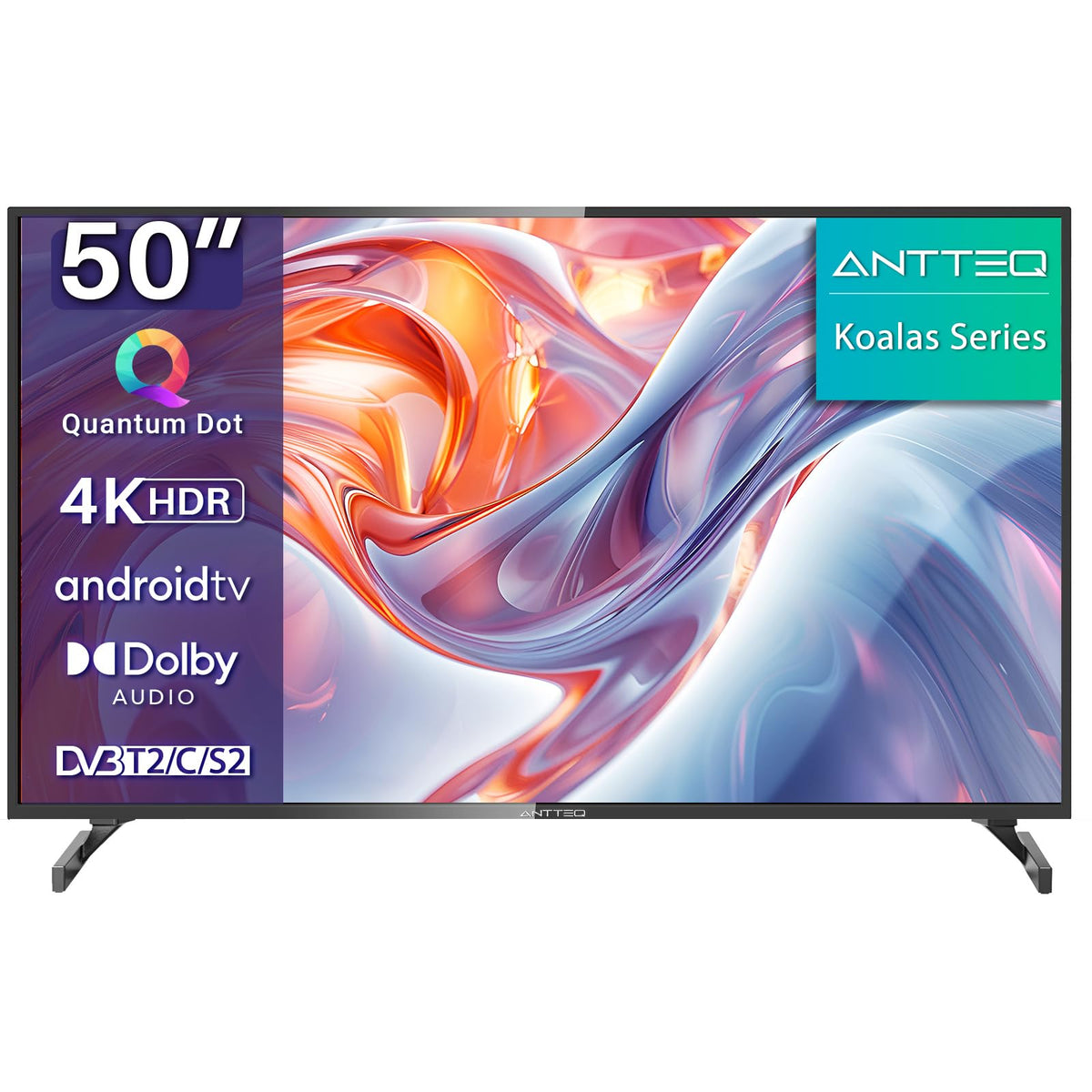 AB50D1 Fernseher 50 Zoll (TV 127 cm), Dolby Audio, LED, Triple Tuner DVB-C / T2 / S2, CI+, HDMI, Mediaplayer per USB, digitaler Audioausgang, incl. Hotelmodus