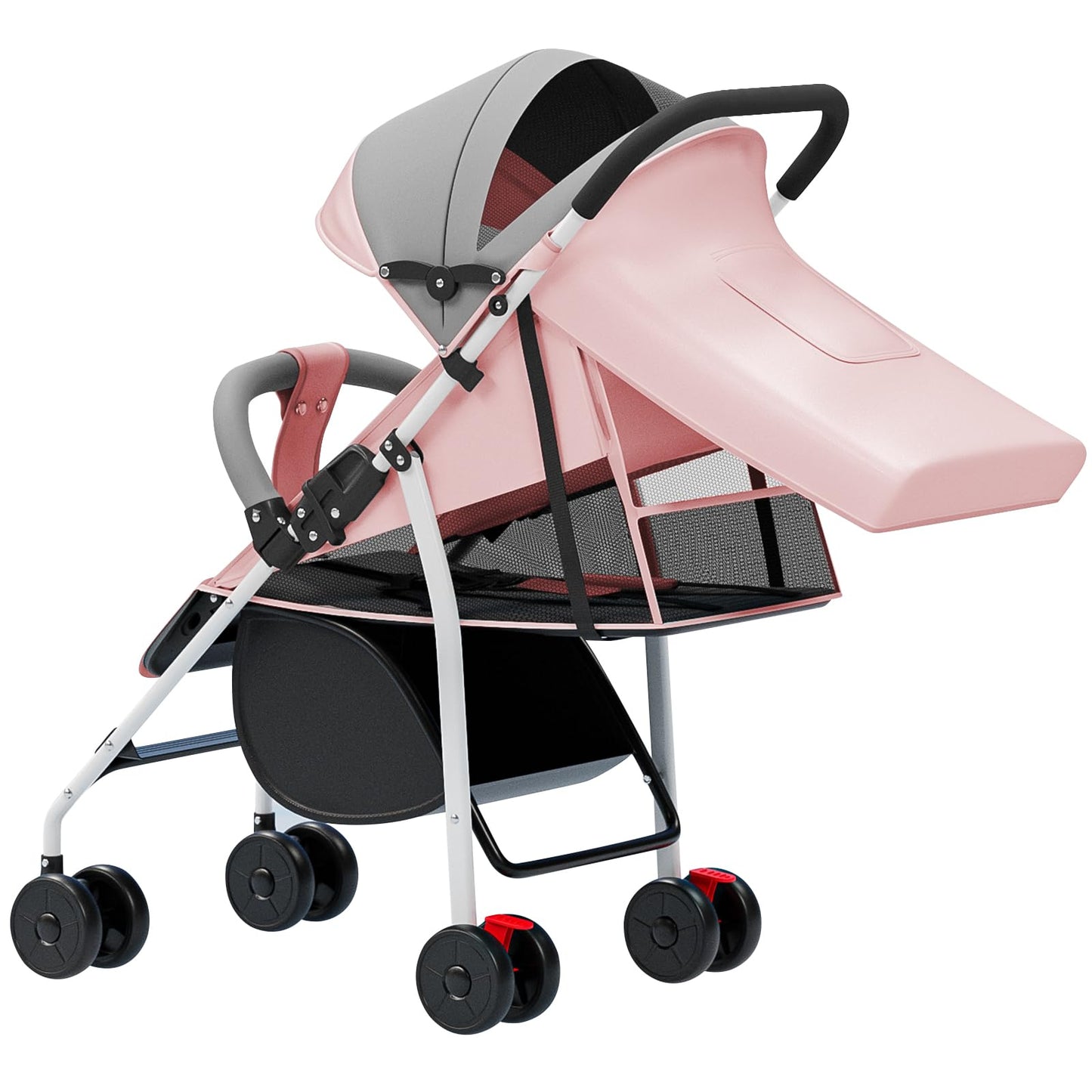 Kindersportwagen,Zusammenklappbarer Kinderwagen,leicht modern klein Buggy mit Liegeposition,Liegefunktion,Ultraleicht (nur 4.5 kg),ideal für Reisen,bis 60 kg (Blau, 45 x 67 x 100cm)
