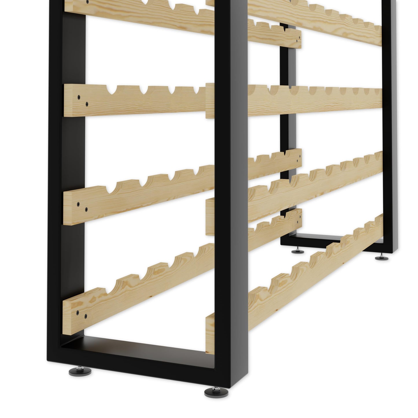 Lenmar RW Series Wooden Wine Rack for Bottles, Loft, Bottles, Wine, Bottle Rack, Cellar Rack, Shelves, Bottle Holder, Wine Stand, etc. (Loft 135, 204 x 104 x 27, 135 Bottles)