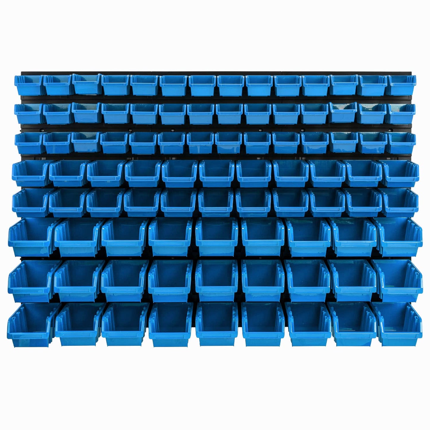 Storage System Wall Shelf 770 x 780 mm | Pack of 82 | Stacking Boxes Storage Boxes | Extra Strong Wall Plates | Shelf Expandable | Workshop Shelf Storage Shelf Workshop Wall Shelf Boltless Shelf
