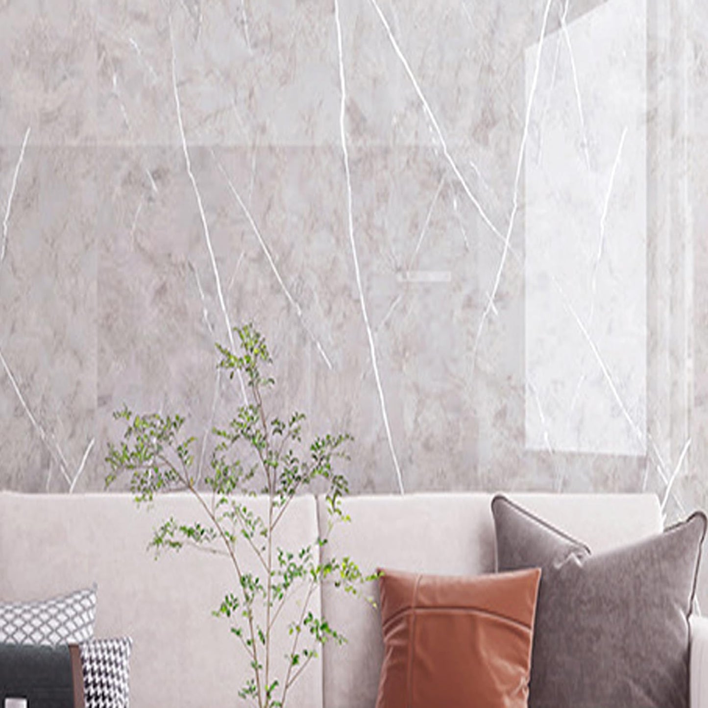 Kitchen Stove Back Wall Tiles, Kitchen Splashback in Marble Look, 60 cm x 3 m Rolls, Splash Guard, Kitchen, PVC Adhesive Tiles, Wall Tiles, Self-Adhesive, Kitchen Back Wall Plate