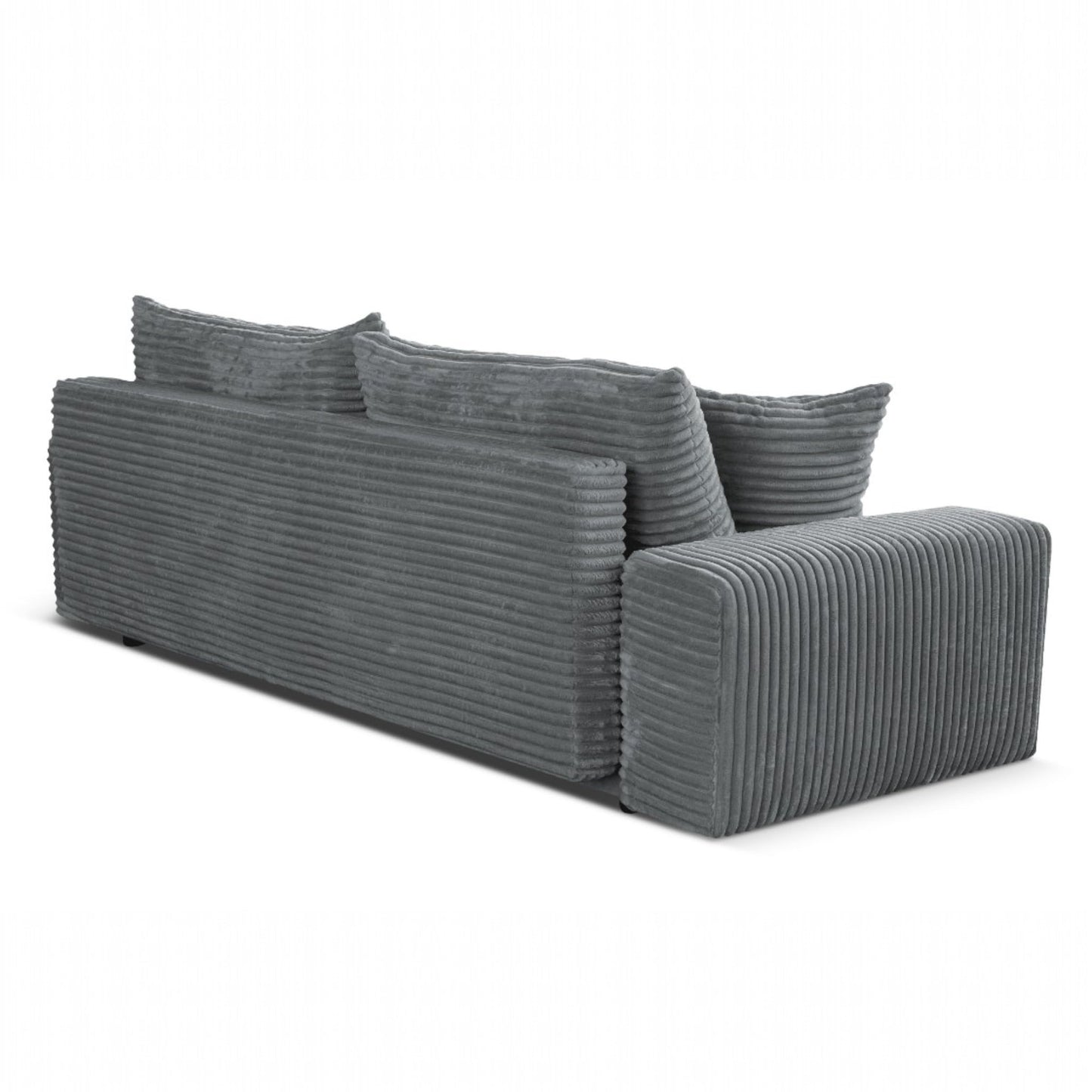 Cordo Sofa Bed 265 x 150 cm with Bed Box - Cord Sofa TILIA Wide Corduroy, SoftTouch Comfort, Nosage Spring, Removable Cushions, Easy Clean & Pet Friendly (Bronze)