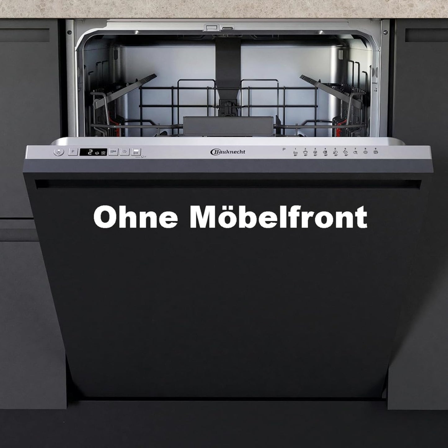 Bauknecht B2I HD524 AS Fully Integrated Dishwasher / 60 cm / Hygiene Program / Full Water Protection / Delay Start / Self-Cleaning Program Made of Stainless Steel