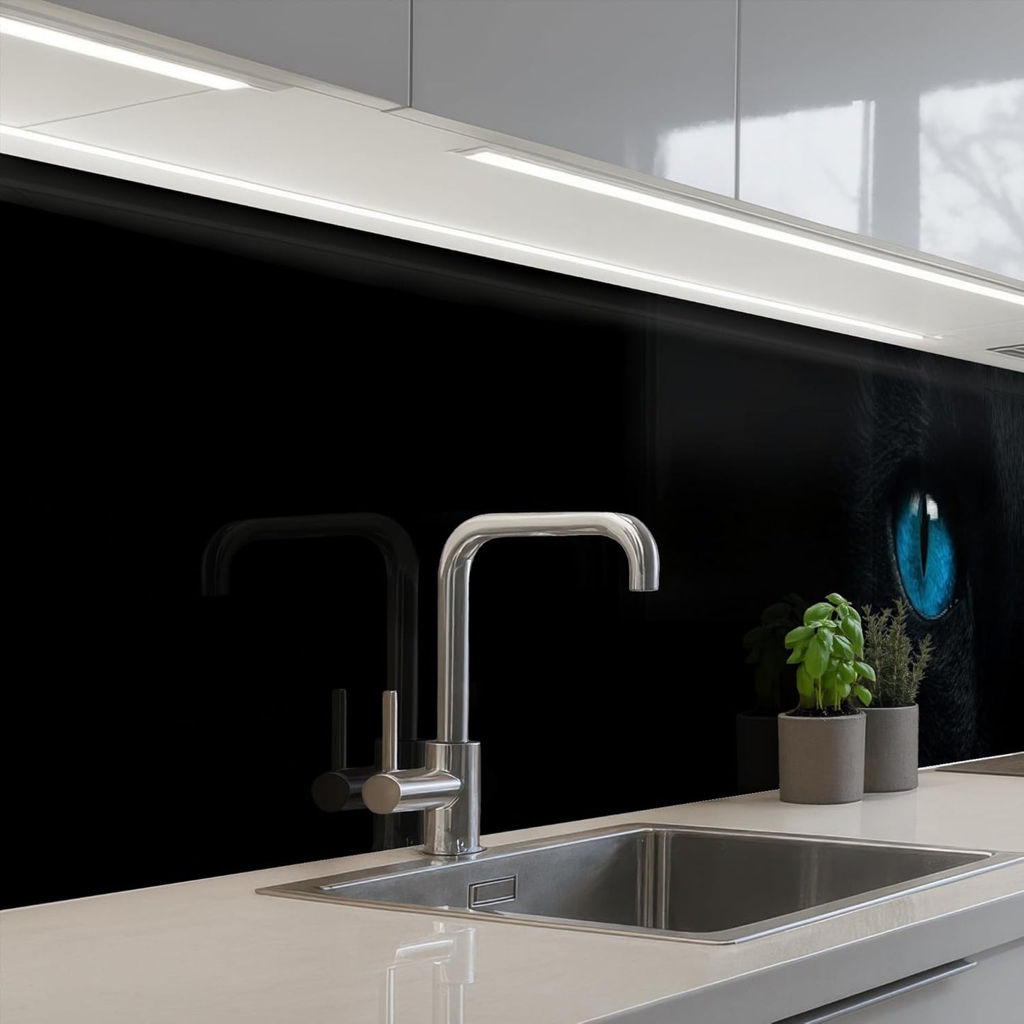 Splash Guard Kitchen Back Wall 60 x 80 cm Kitchen Washable Self-Adhesive Kitchen Wall Kitchen Front Kitchen Back Wall Protection Lavender - Purple - Flowers - Natural