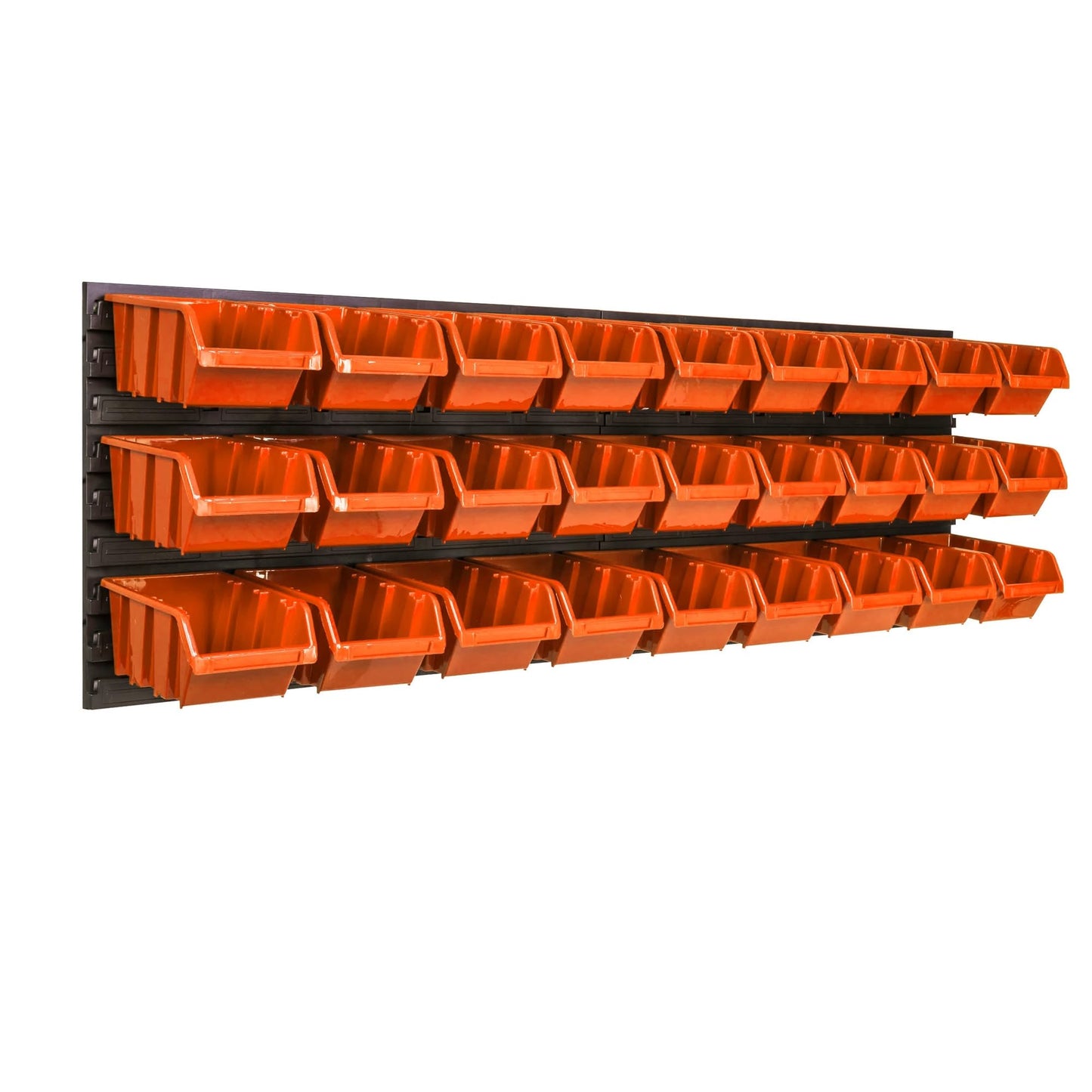 Storage System Wall Shelf 1152 x 390 mm | Pack of 55 | Stacking Boxes Storage Boxes | Extra Strong Wall Plates | Shelf Expandable | Workshop Shelf Storage Shelf Workshop Wall Shelf Boltless Shelf