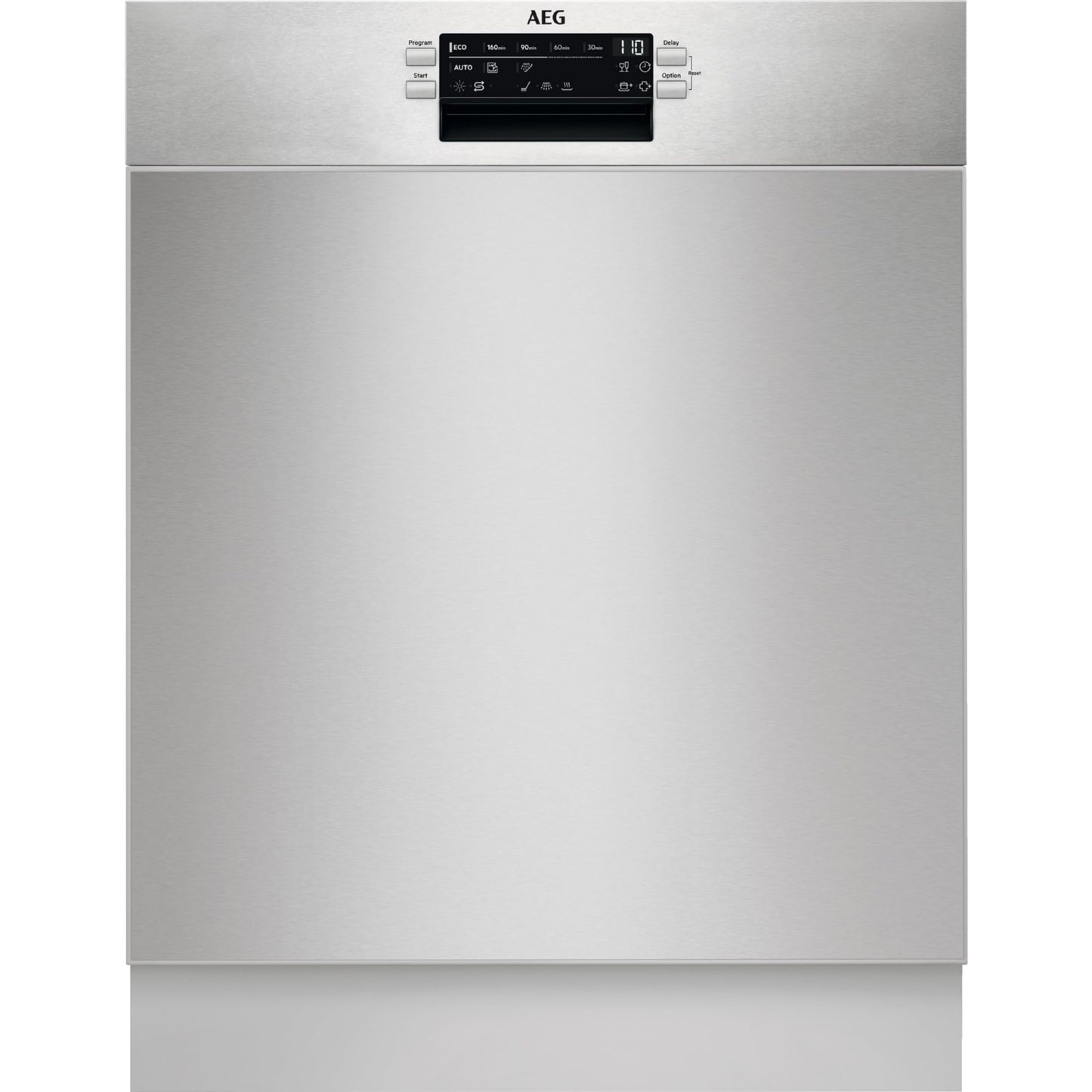 AEG Fully Integrated Dishwasher 60 cm, Dishwasher Series 5000: AirDry, No Drying, Energy Class B, Cutlery Drawer, Personalised Time Control, 44 dB, Water Stop, 14 MG, FSE7572AP