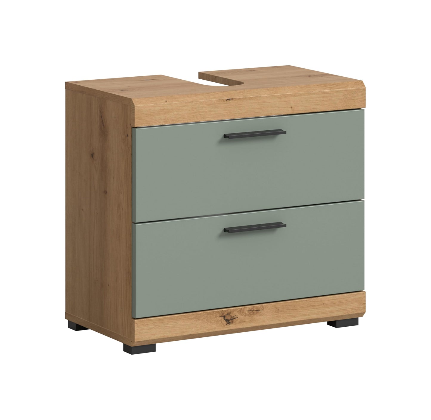 Badezimmer Scout X06B2723 Wall-Mounted Cupboard Wide Cabinet in Front White High Gloss Body Smoke Silver Nb. Approx. 74 x 79 x 24 cm